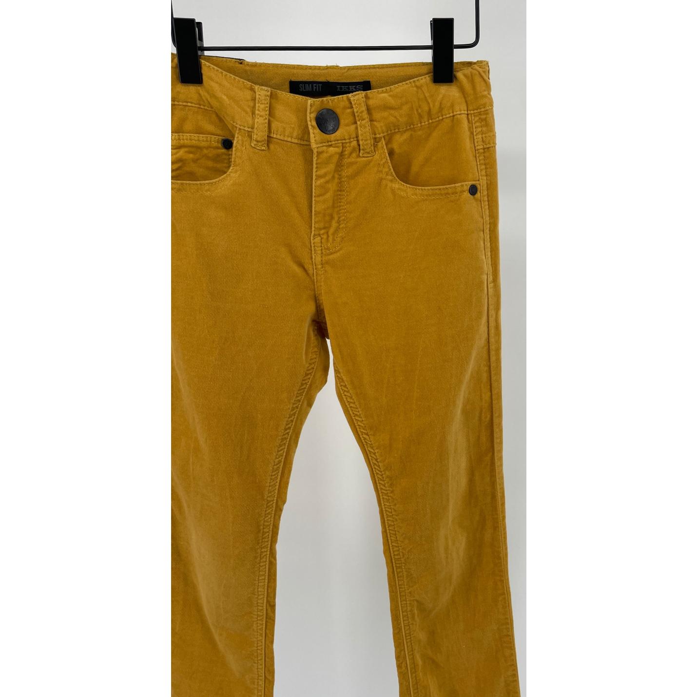 Broek Velours Geel Slim Fit Maat 128; Afbeelding: 3