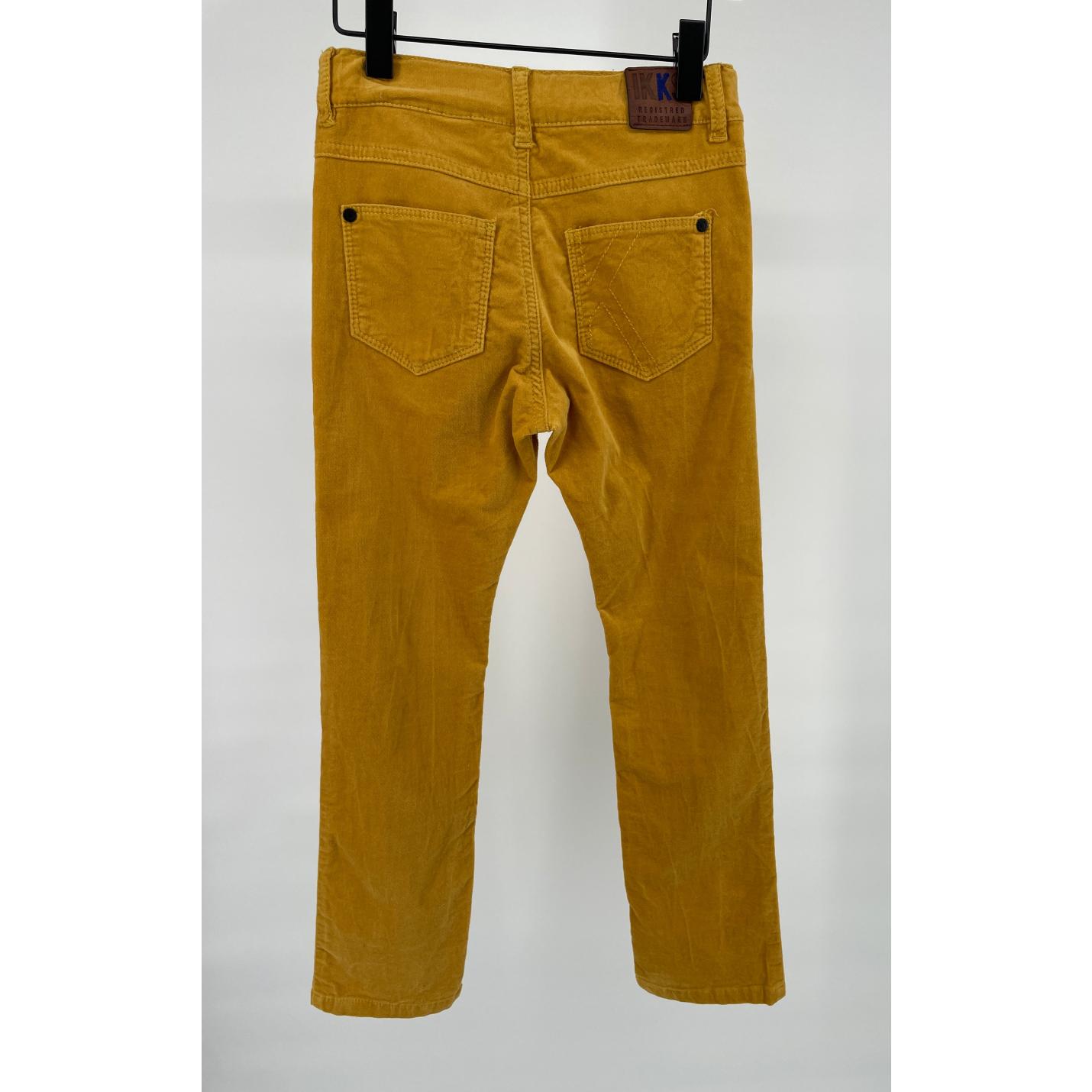 Broek Velours Geel Slim Fit Maat 128; Afbeelding: 4