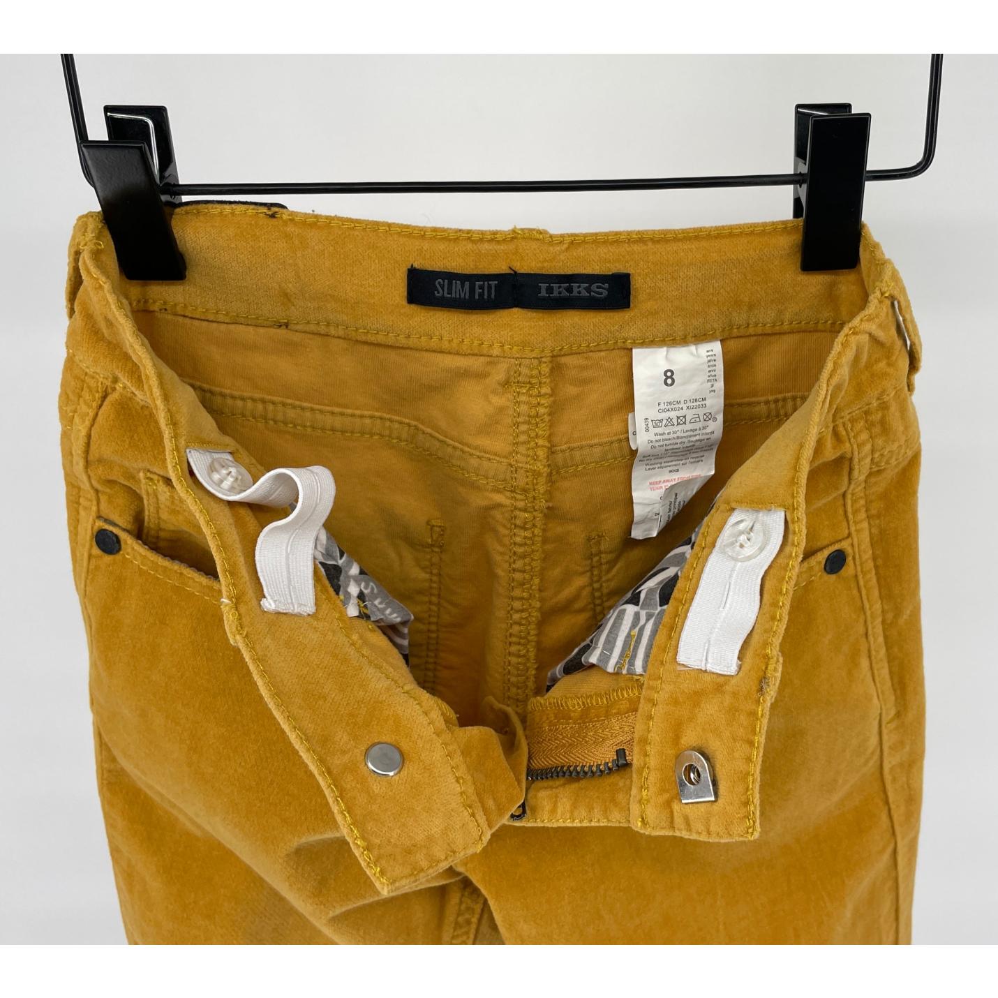 Broek Velours Geel Slim Fit Maat 128; Afbeelding: 5