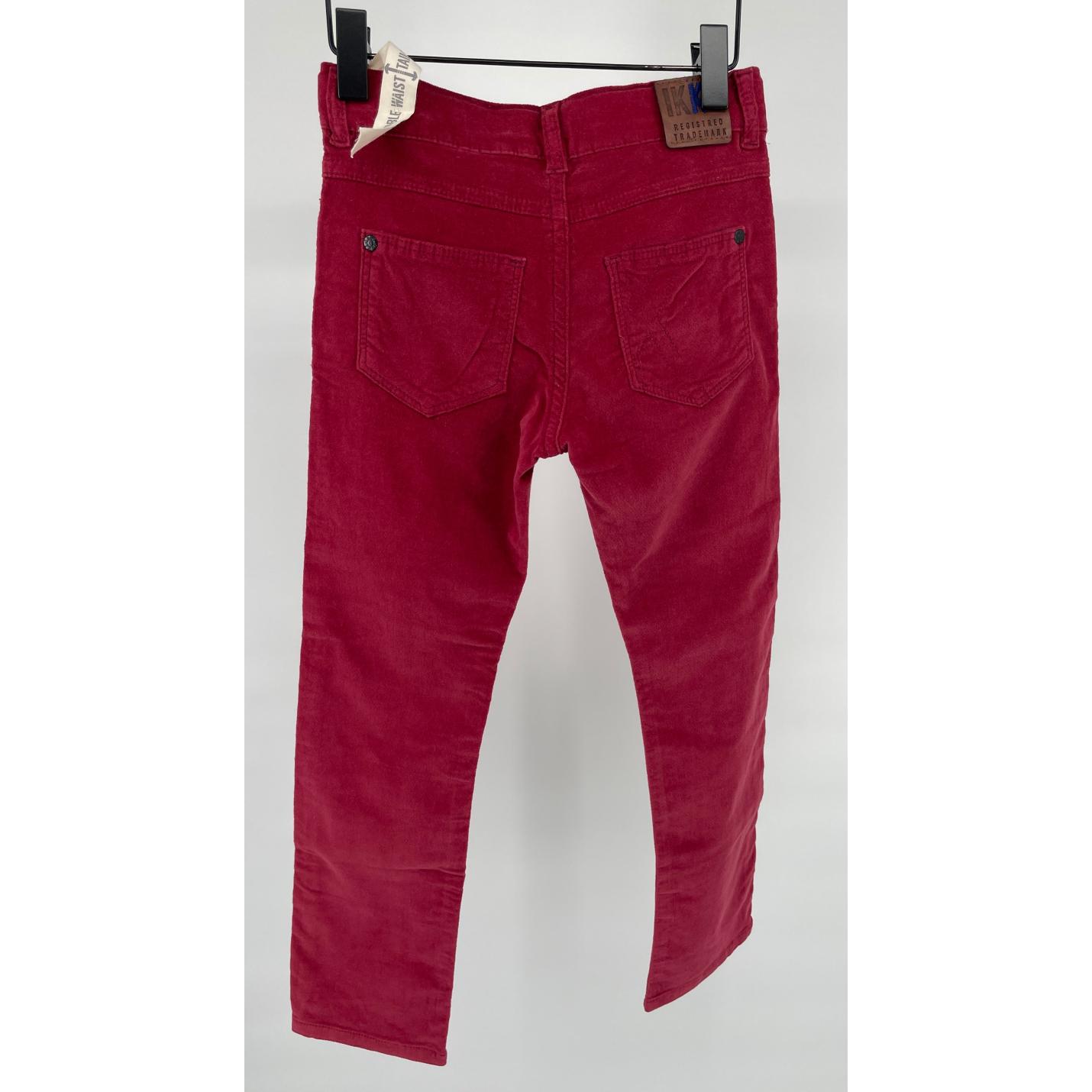 Broek Velours Rood Slim Fit Maat 122; Afbeelding: 5