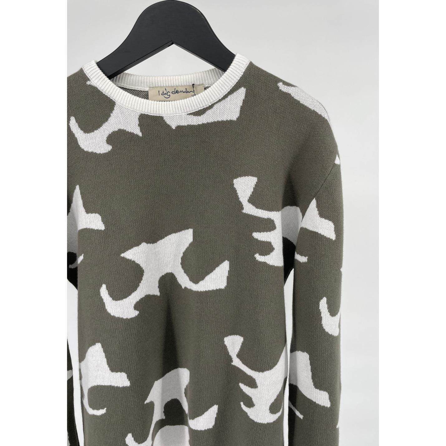 Trui Gebreid Camouflage Print Maat 146 / 152; Afbeelding: 4