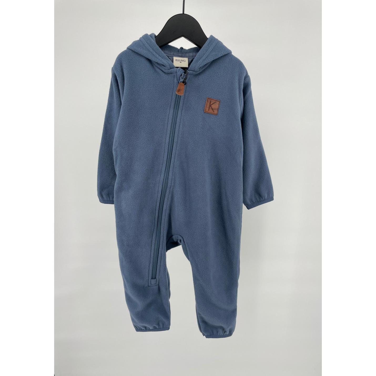 One Piece Blauw Fleece Maat 80; Afbeelding: 2