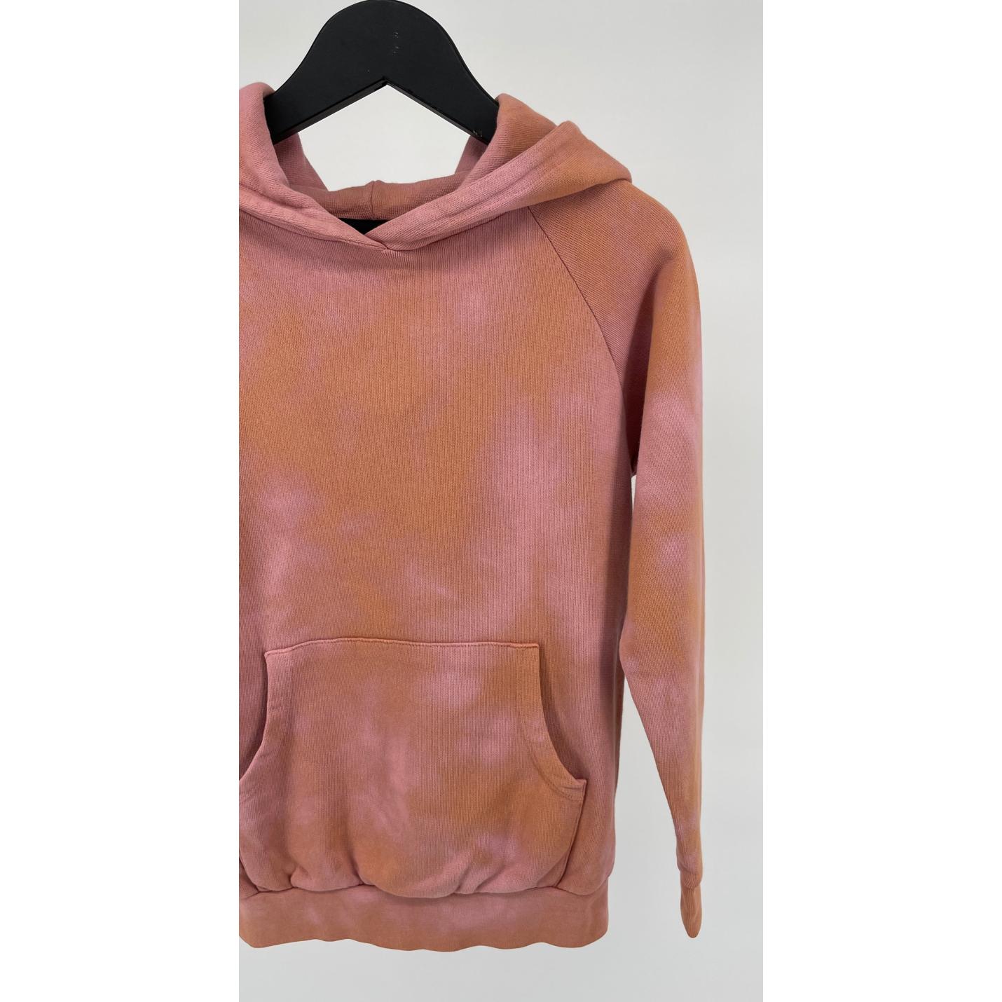 Hoodie Roze Oranje Tie Dye Maat 116 / 122; Afbeelding: 4
