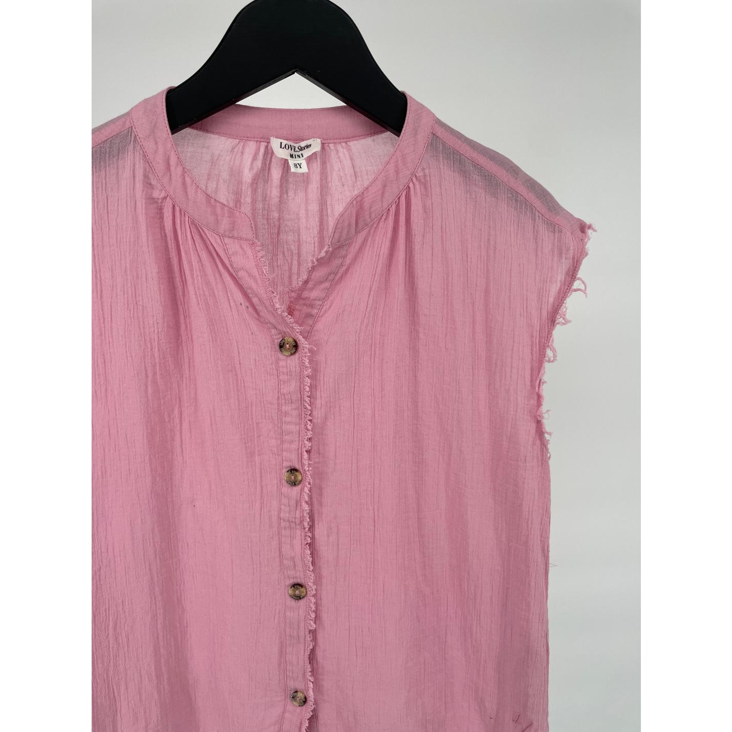 Blouse Mouwloos Roze Maat 128; Afbeelding: 3