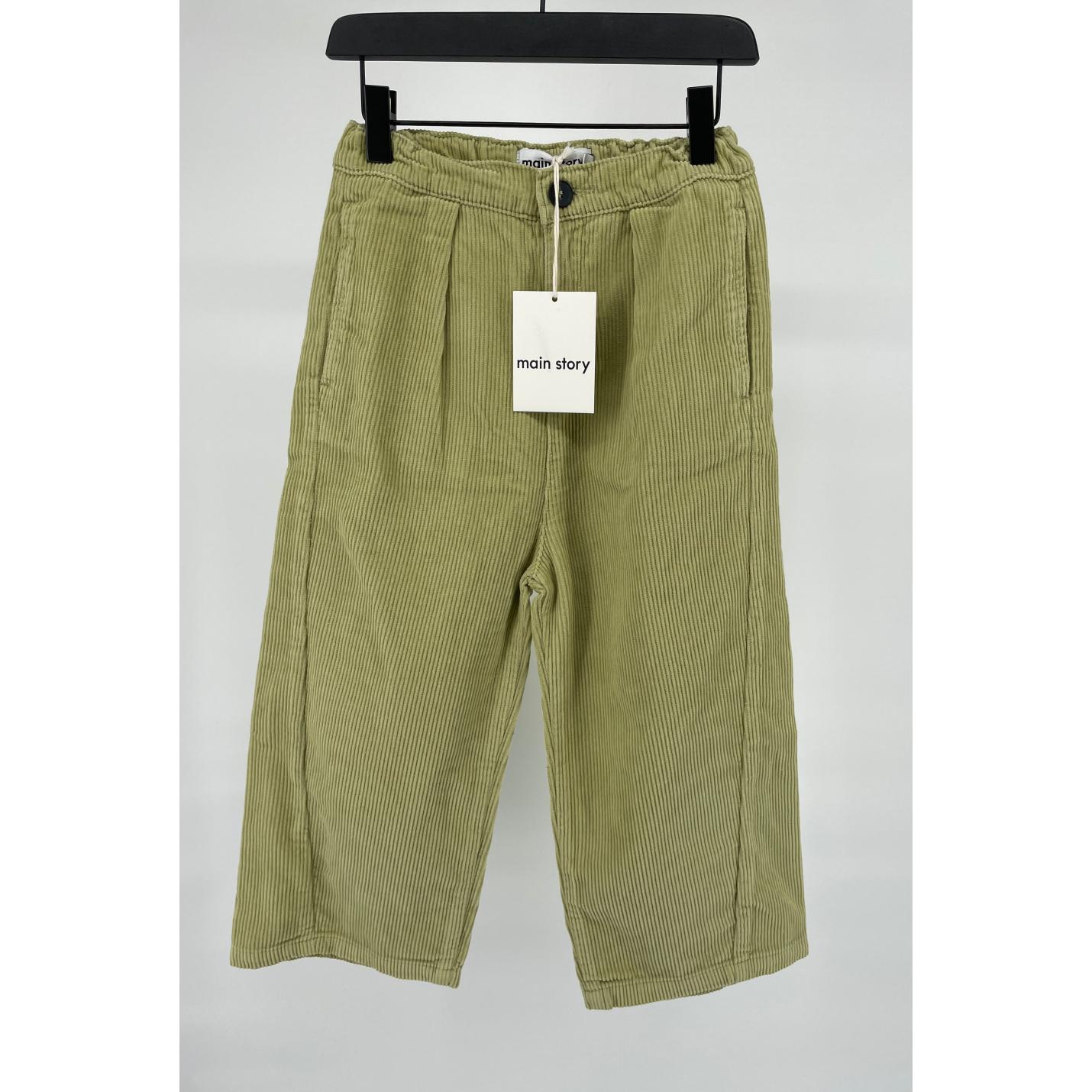 Broek Geel Barrel Rib Maat 116