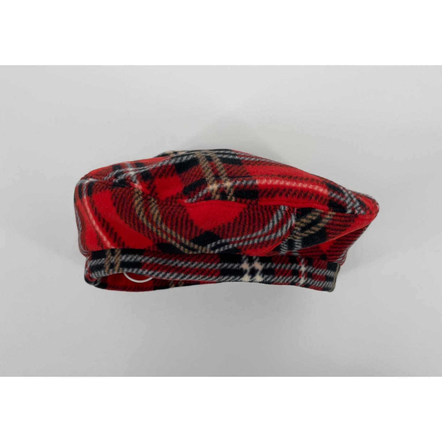 Hoed Baret Rood Geruit Fleece - 48-50 - Nieuw; Afbeelding: 4