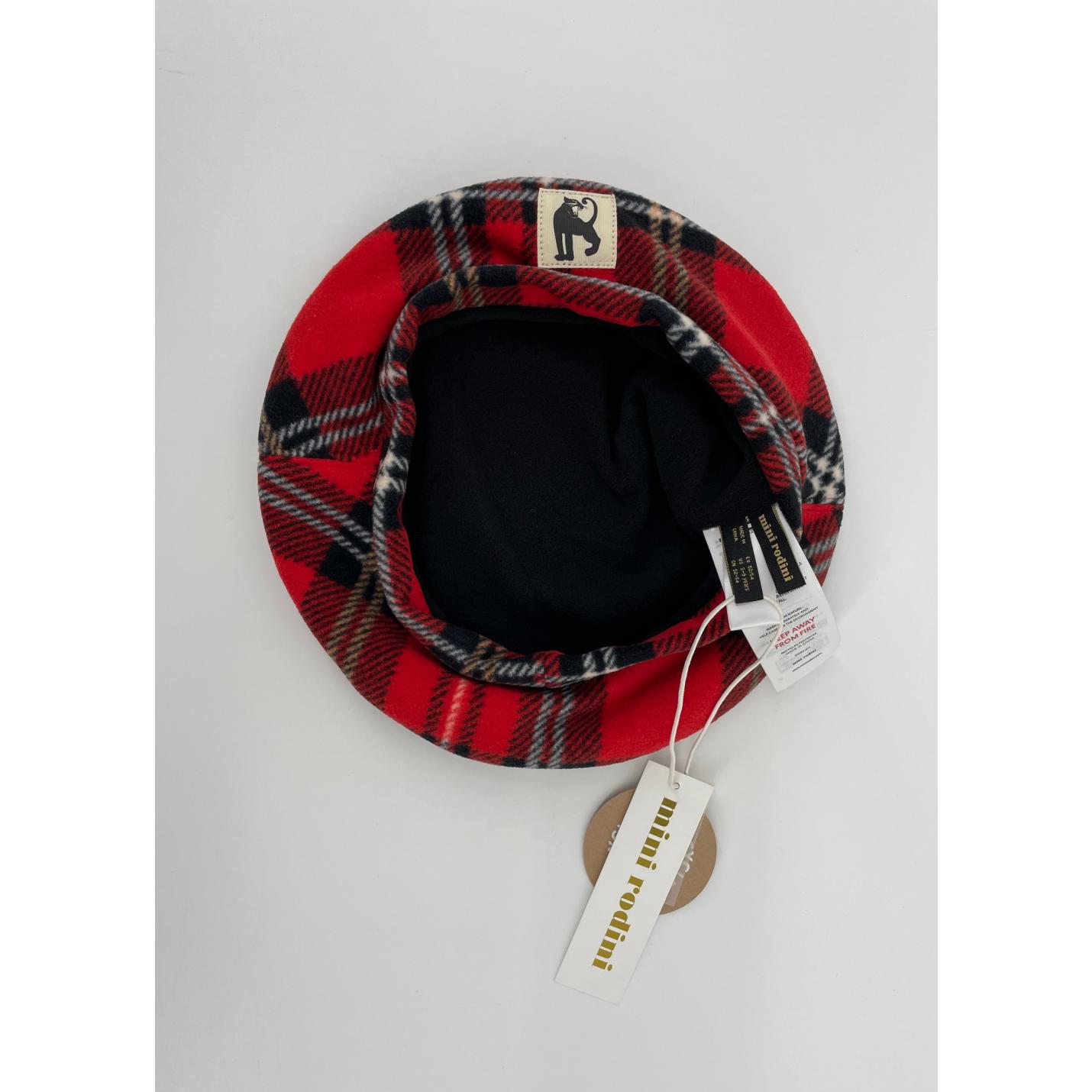Hoed Baret Rood Geruit Fleece - 48-50 - Nieuw; Afbeelding: 5