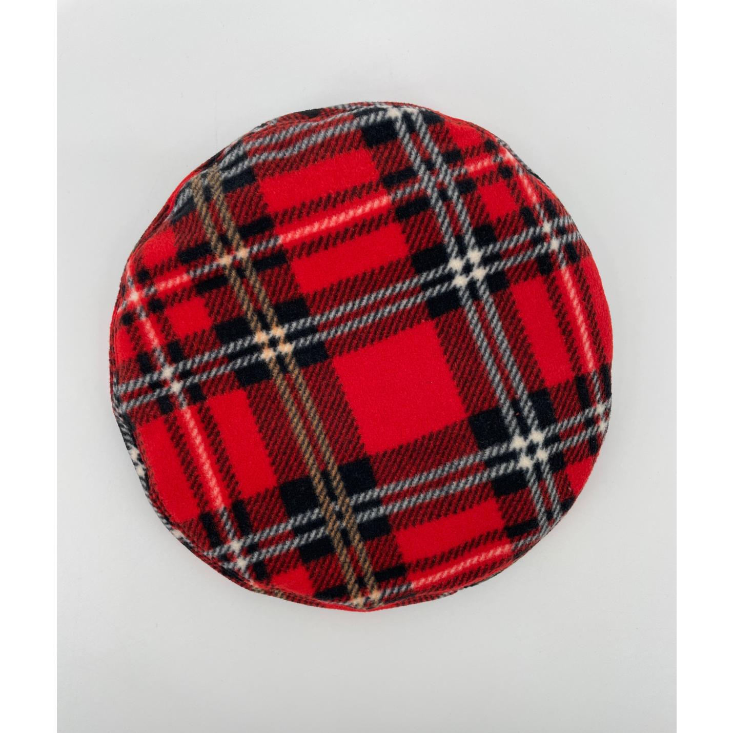Hoed Baret Rood Geruit Fleece - 48-50 - Nieuw; Afbeelding: 6