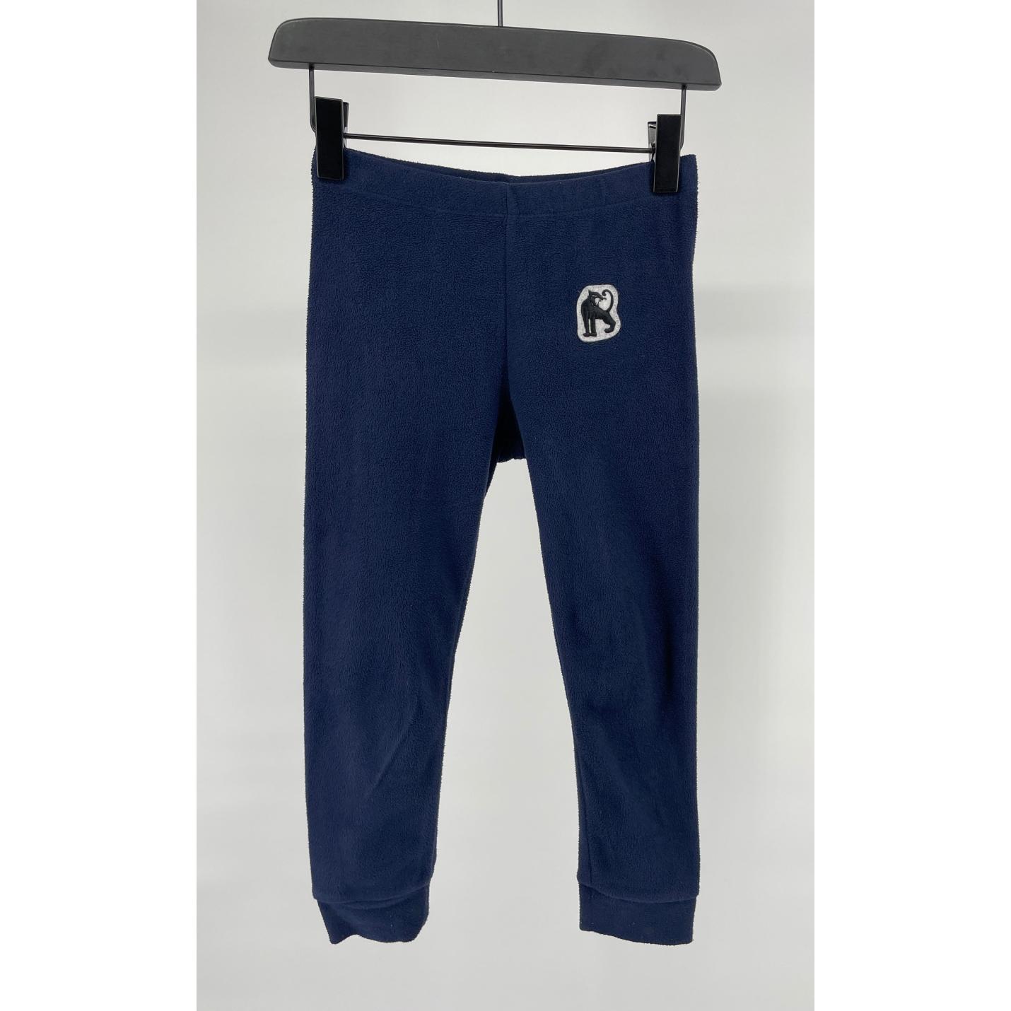 Broek Donkerblauw Fleece Maat 104 / 110