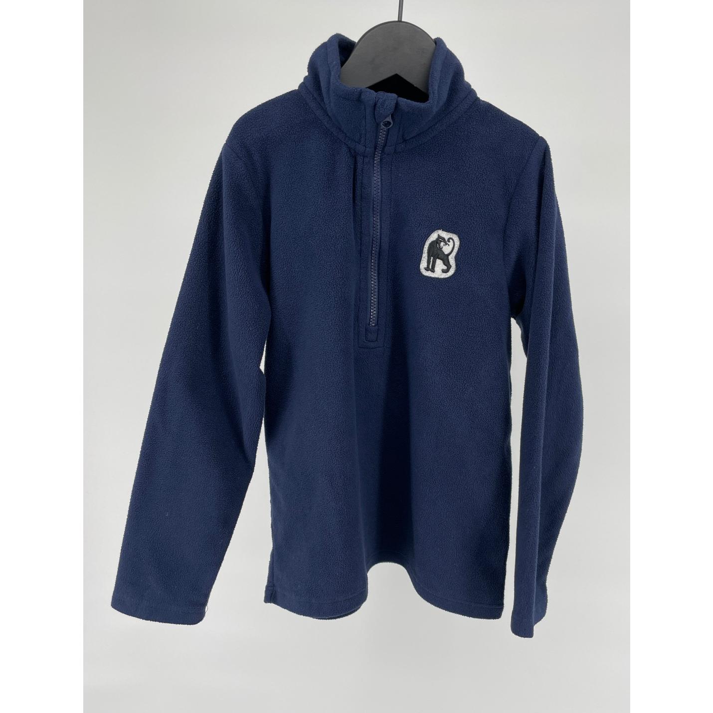 Longsleeve Donkerblauw Fleece Maat 116 / 122; Afbeelding: 3