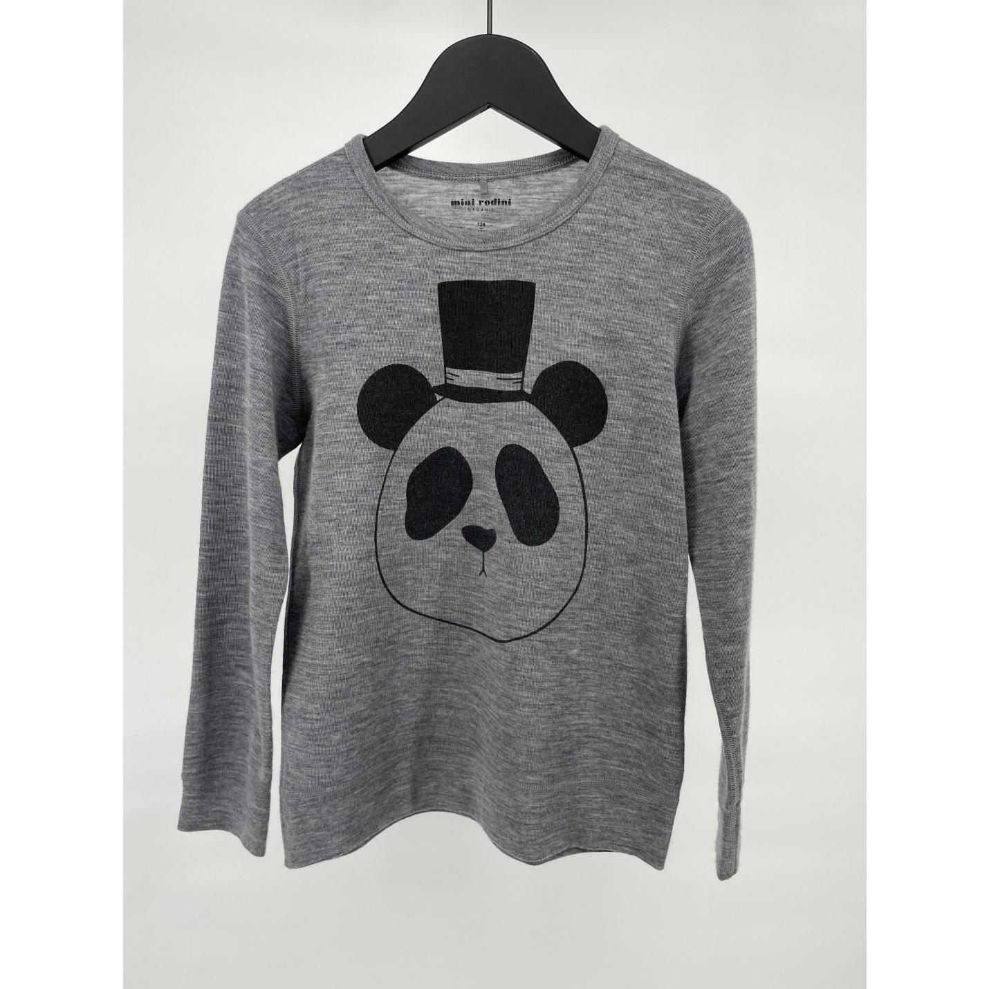 Longsleeve Wol Grijs Panda Maat 128 / 134; Afbeelding: 2