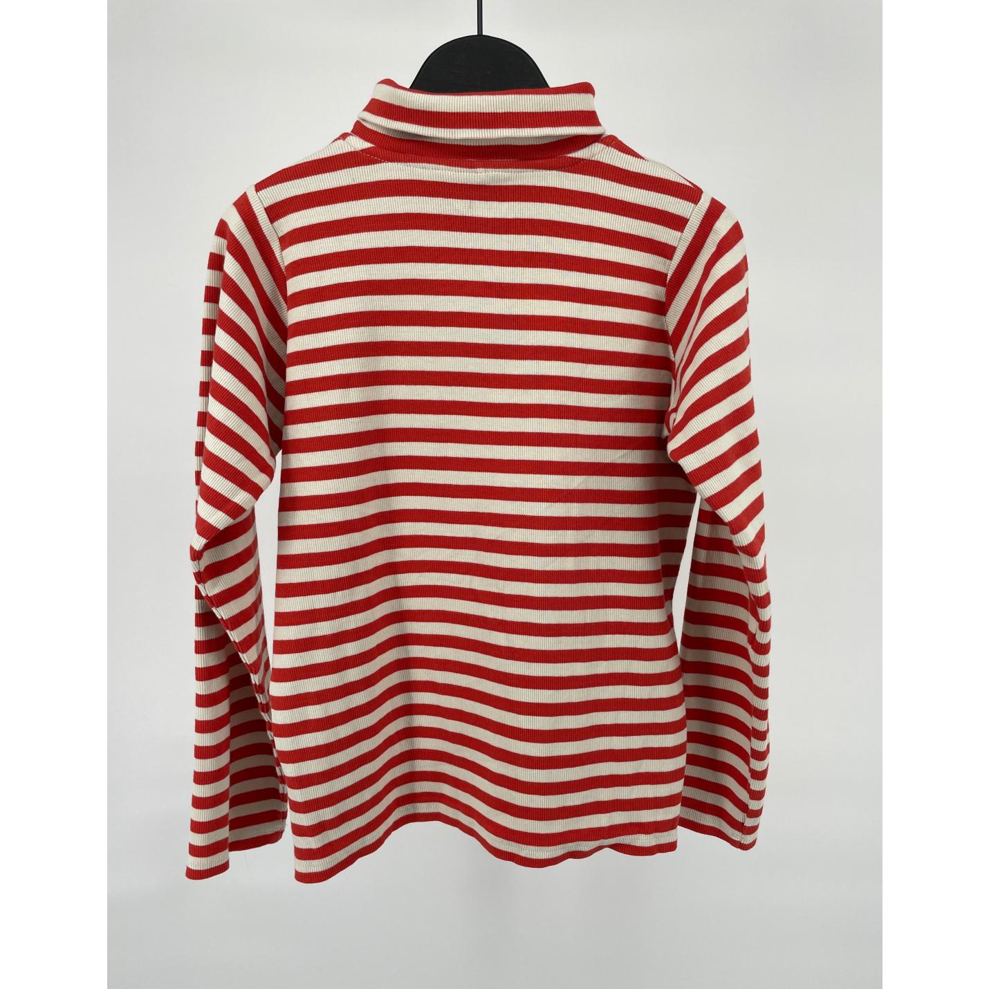 Rib Pully Oranje Beige Streep Maat 140 / 146; Afbeelding: 5