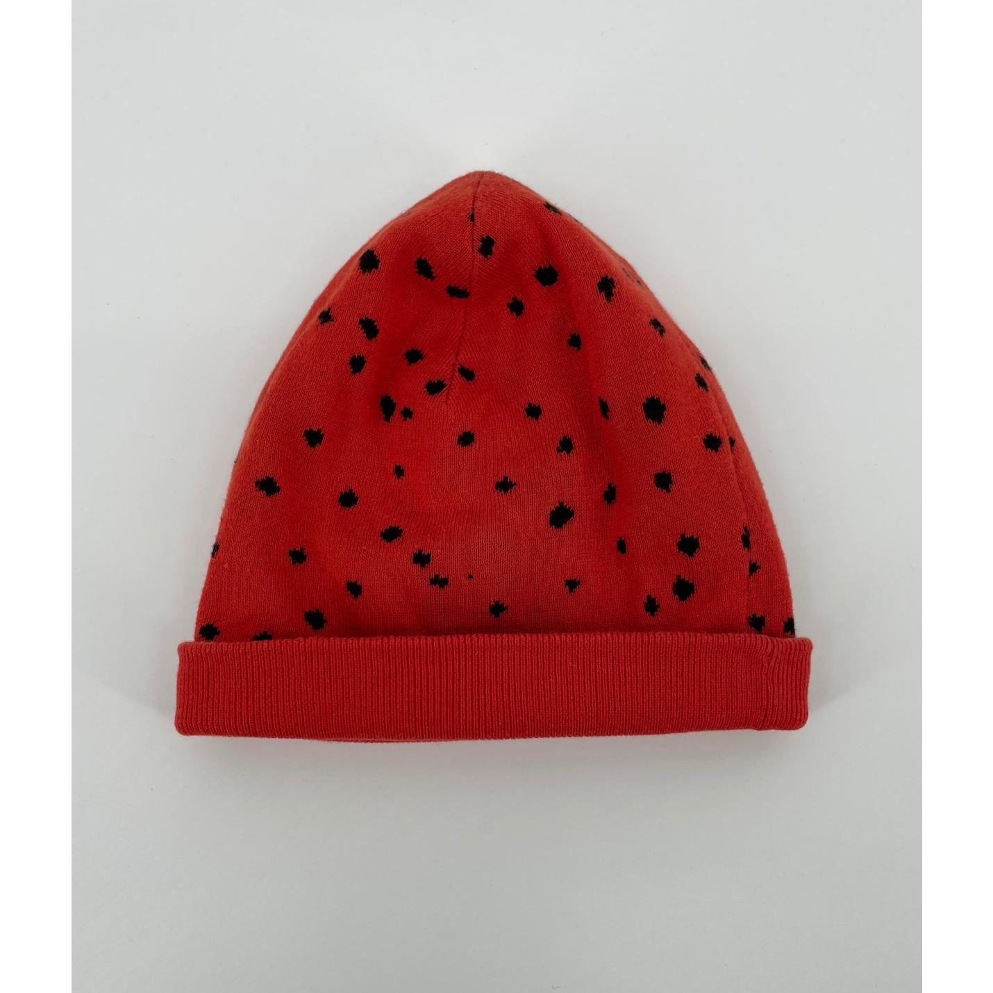 Muts Rood Aardbei Gebreid Maat 3 - 9 Jaar; Afbeelding: 3