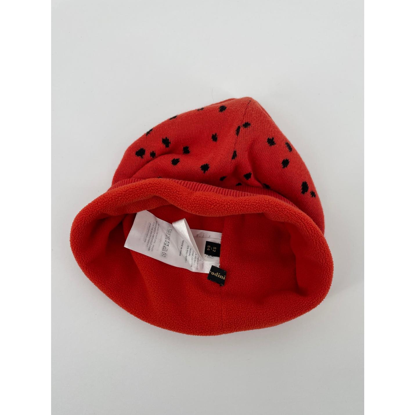 Muts Rood Aardbei Gebreid Maat 3 - 9 Jaar; Afbeelding: 4