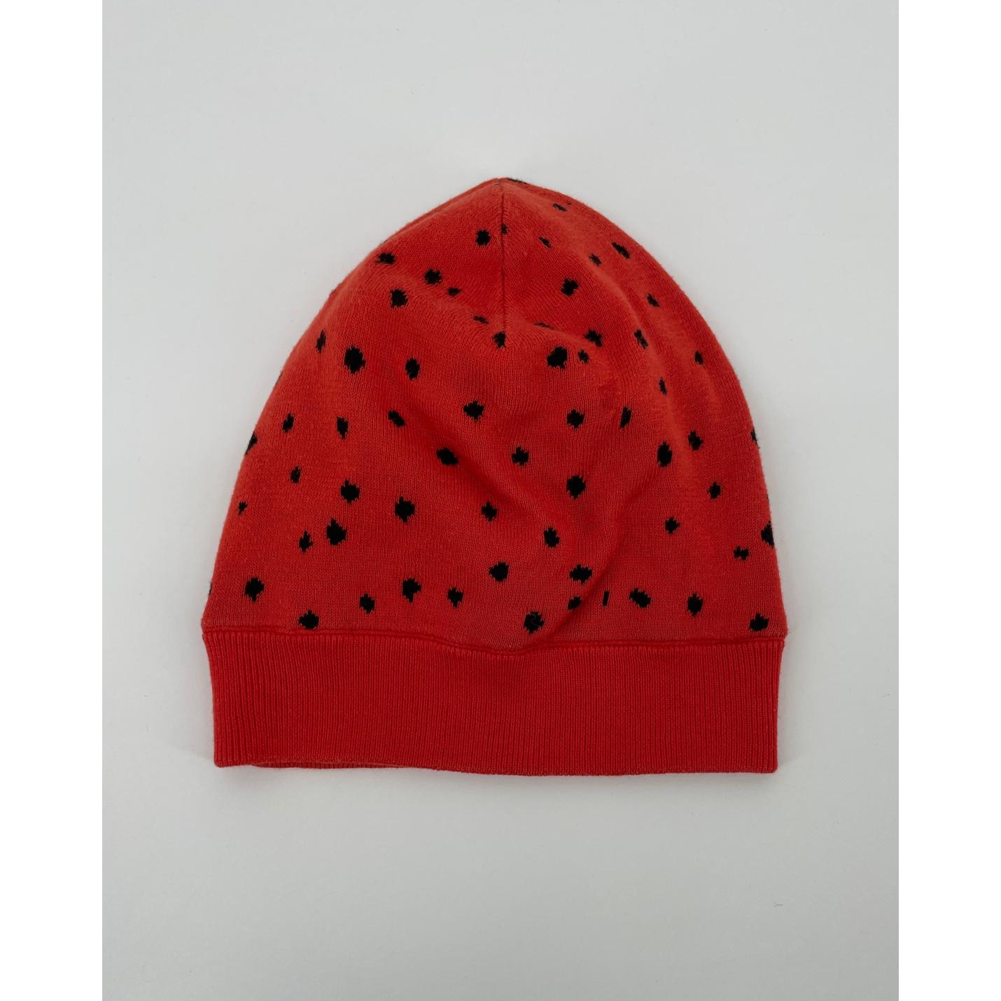 Muts Rood Aardbei Gebreid Maat 3 - 9 Jaar