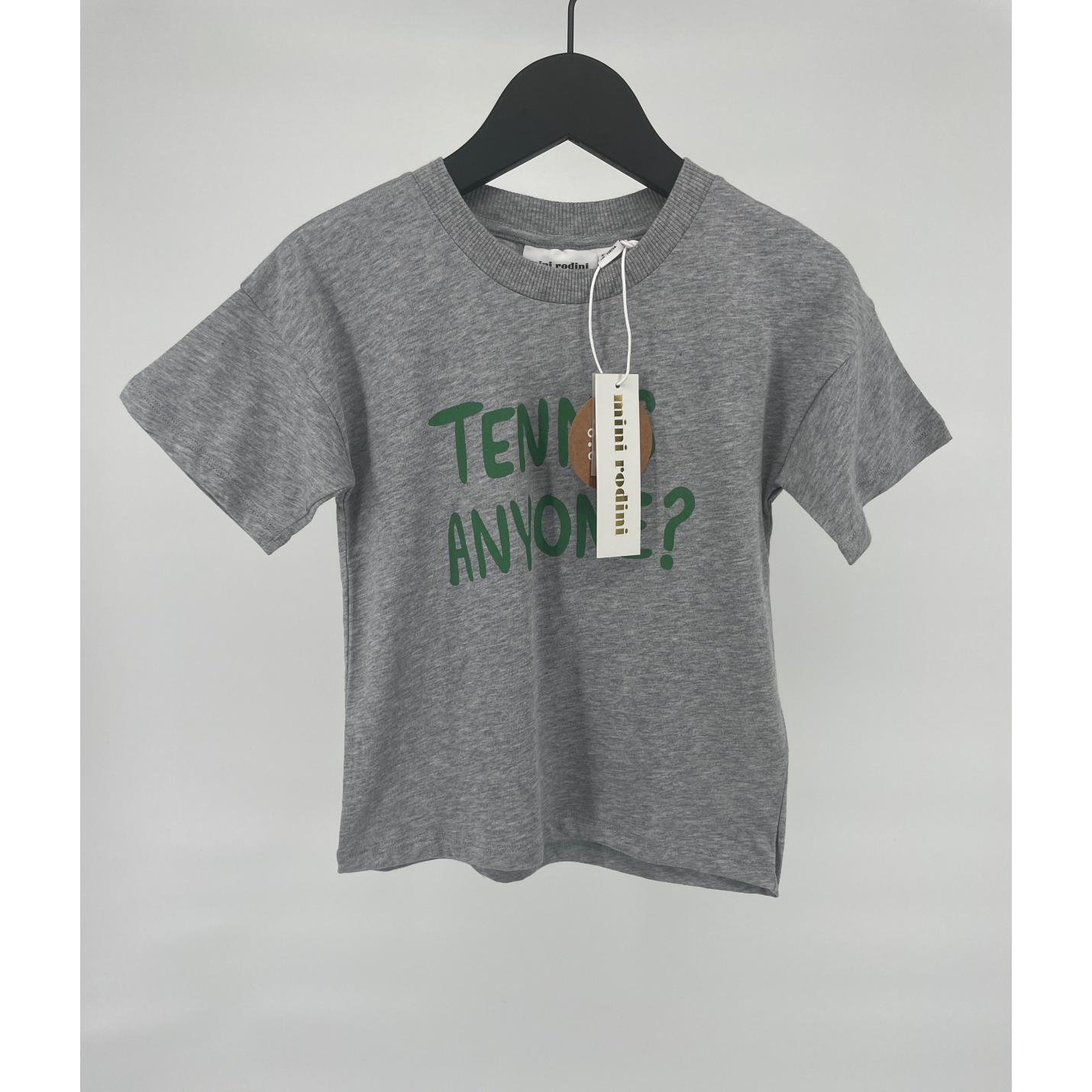 T-shirt Grijs Tennis Anyone - 104 / 110 - Nieuw
