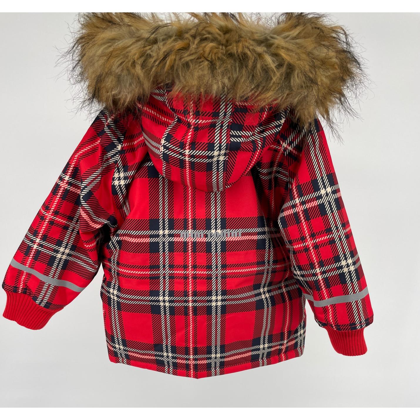 Winterjas K2 Parka Rood Geruit Maat 80 / 86; Afbeelding: 5