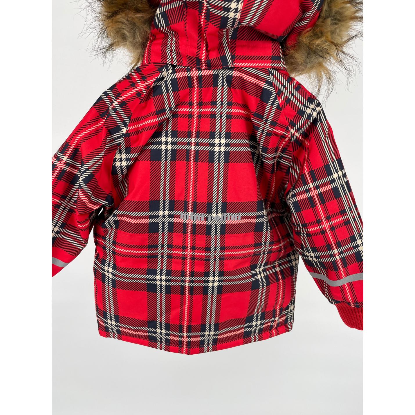 Winterjas K2 Parka Rood Geruit Maat 80 / 86; Afbeelding: 6