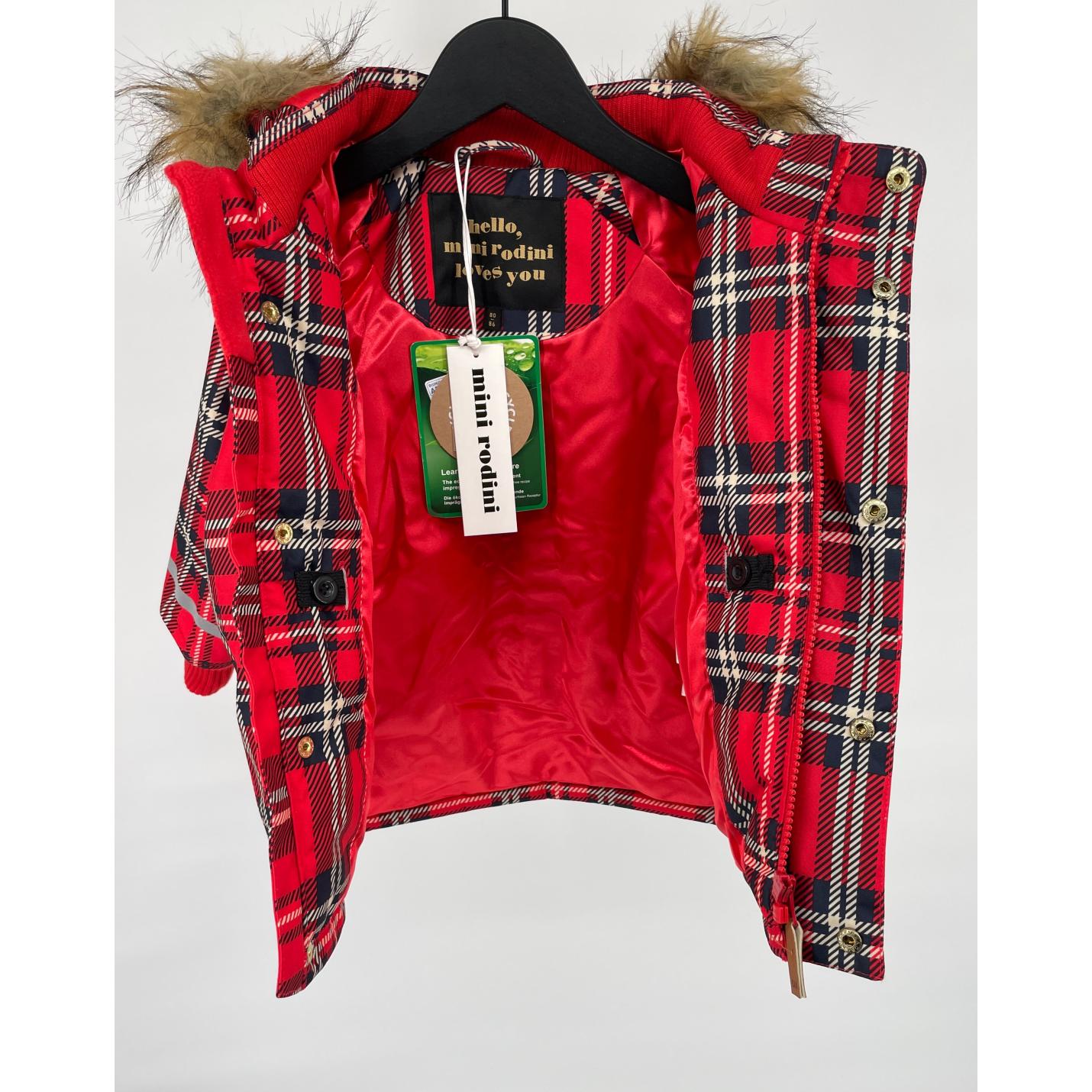 Winterjas K2 Parka Rood Geruit Maat 80 / 86; Afbeelding: 7