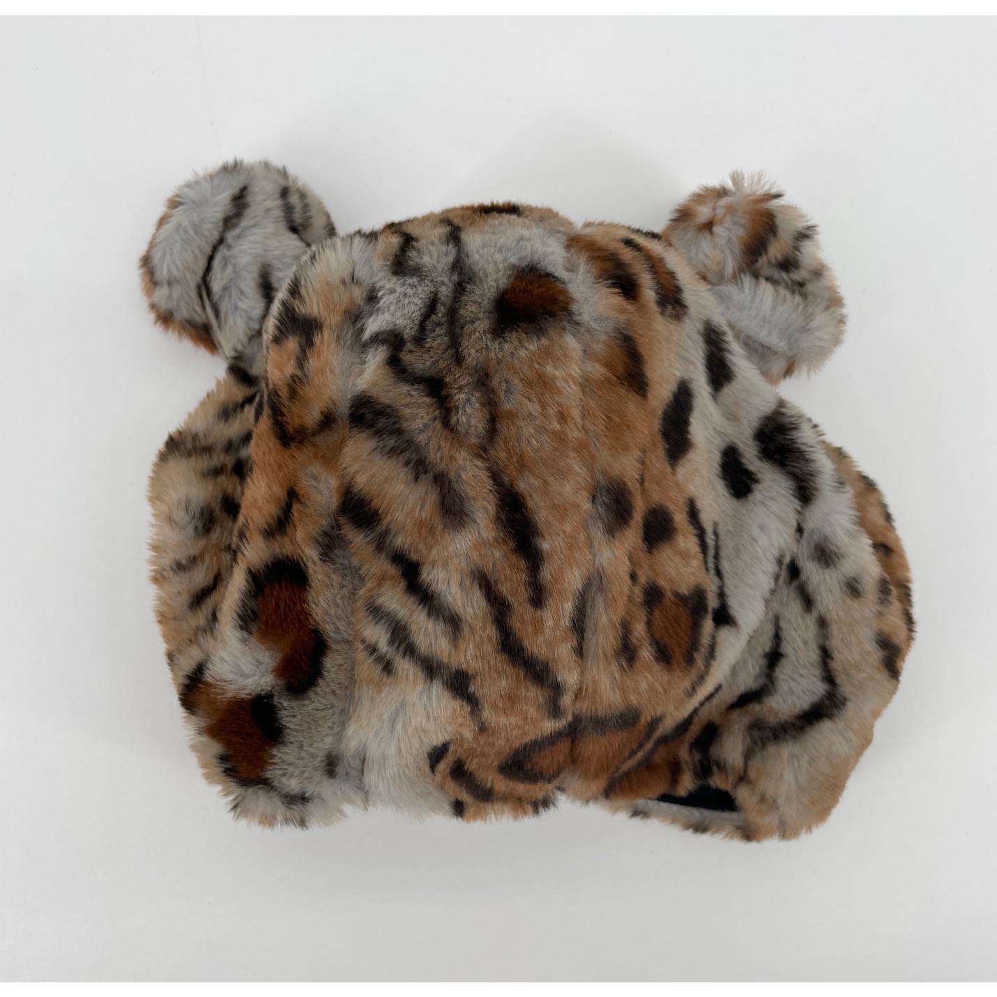 Muts Bruin Cheetah Faux Fur met Oren Maat 1 - 2 Jaar; Afbeelding: 6