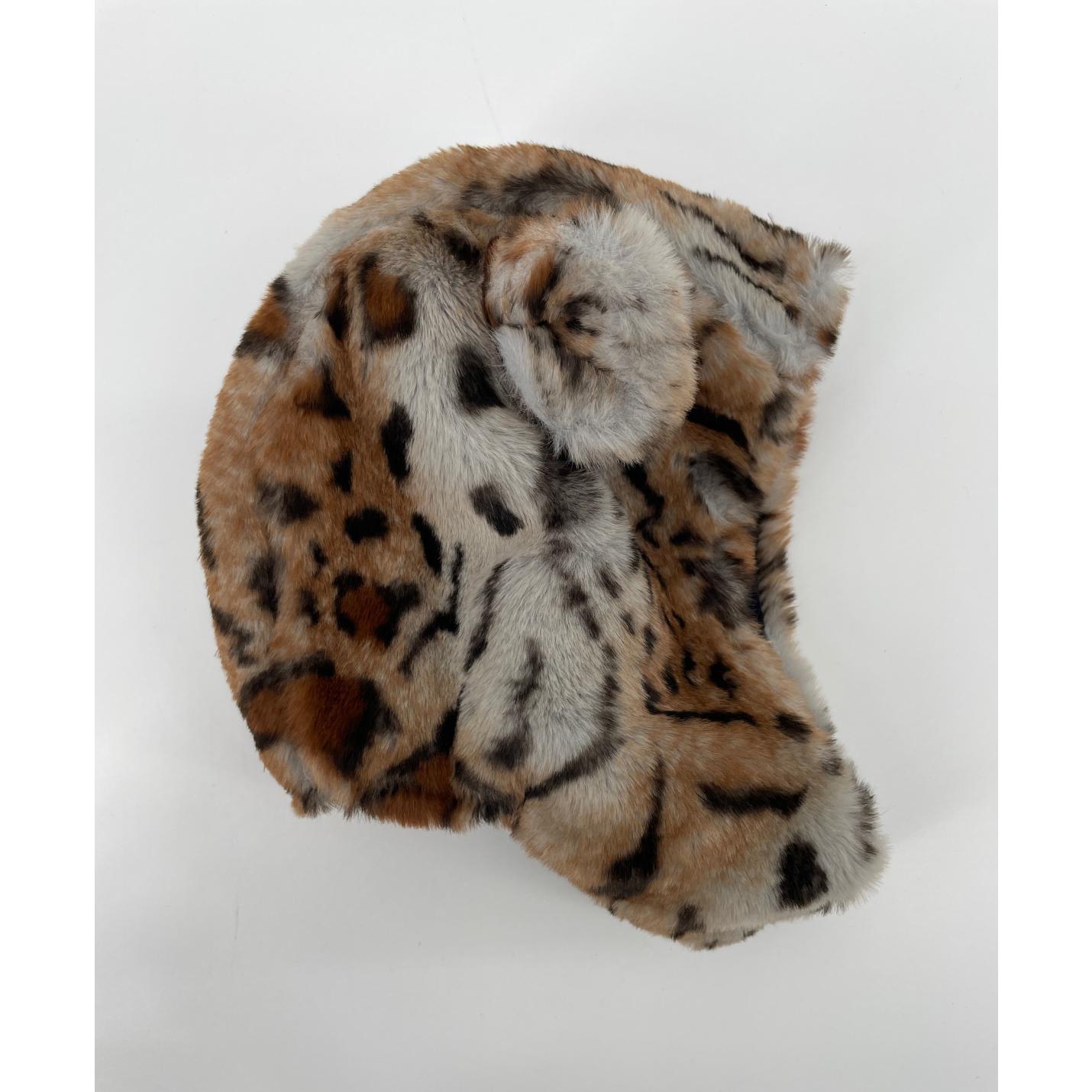 Muts Bruin Cheetah Faux Fur met Oren Maat 1 - 2 Jaar; Afbeelding: 7