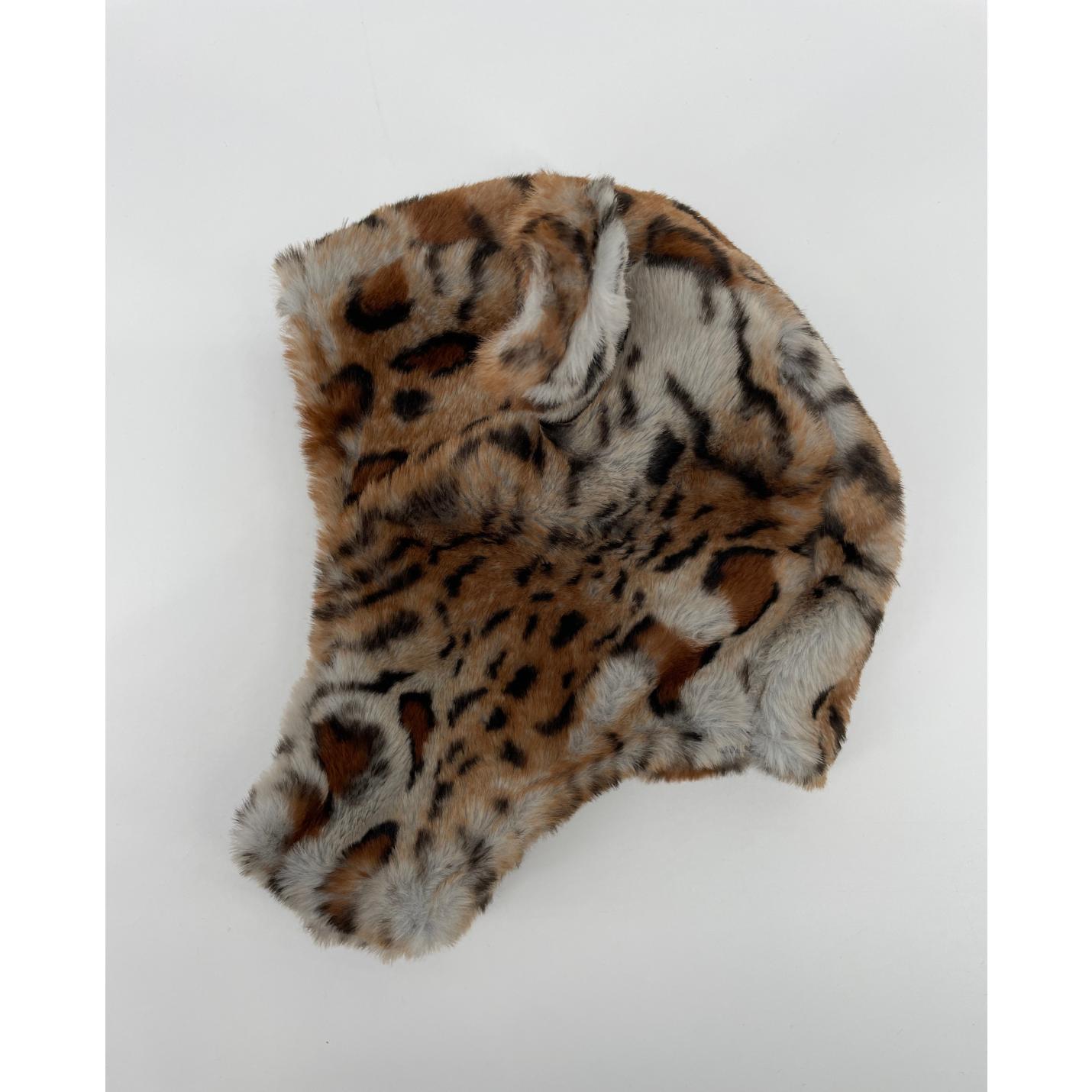 Muts Bruin Cheetah Faux Fur met Oren Maat 1 - 2 Jaar; Afbeelding: 8