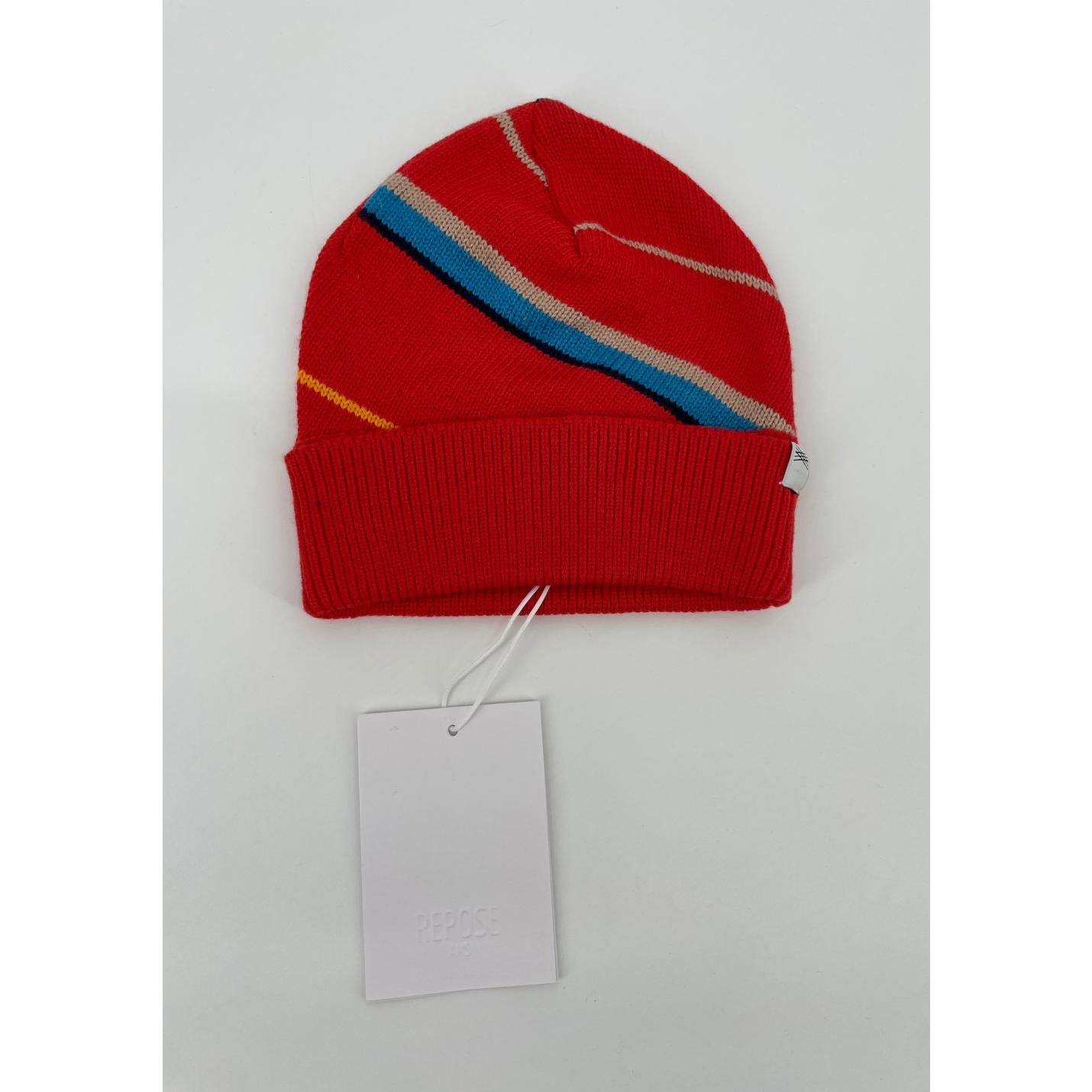Muts Rood met Strepen - 104 - Nieuw; Afbeelding: 2