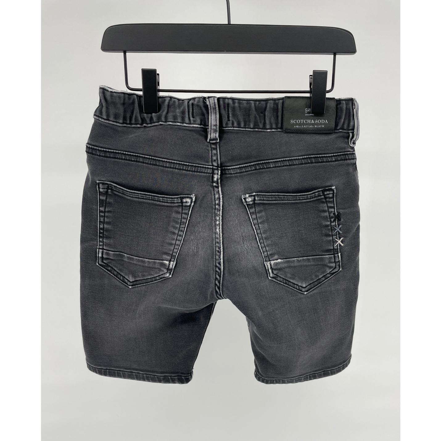 Korte Broek Donkergrijs Denim Maat 140; Afbeelding: 2
