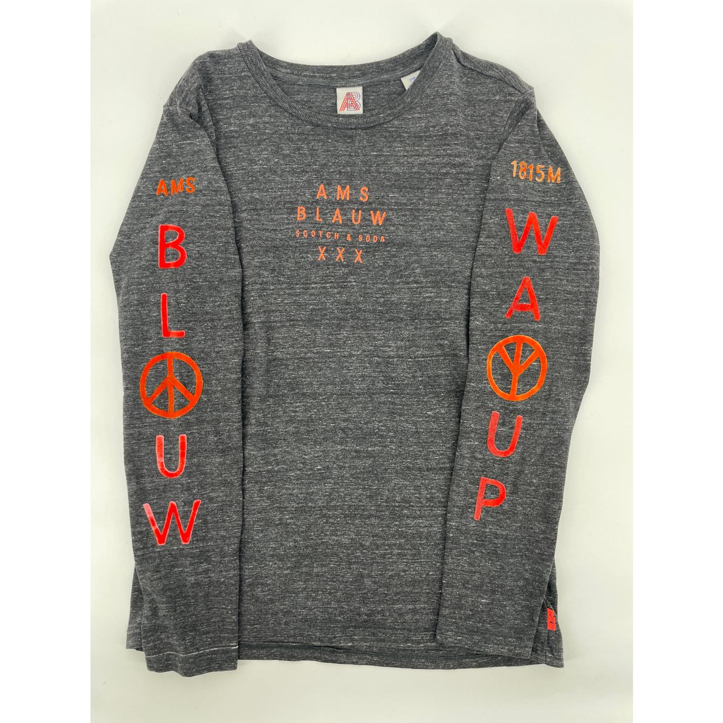 Longsleeve Grijs met Print Maat 152; Afbeelding: 5