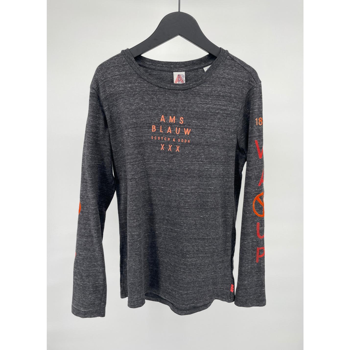 Longsleeve Grijs met Print Maat 152