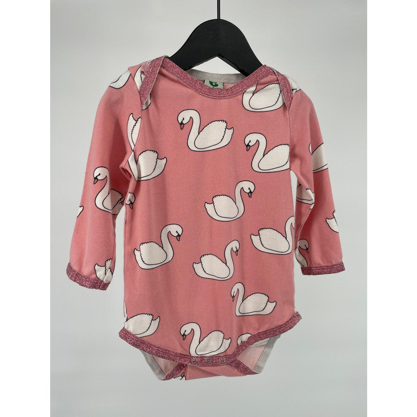 Romper Roze Zwanen Maat 74