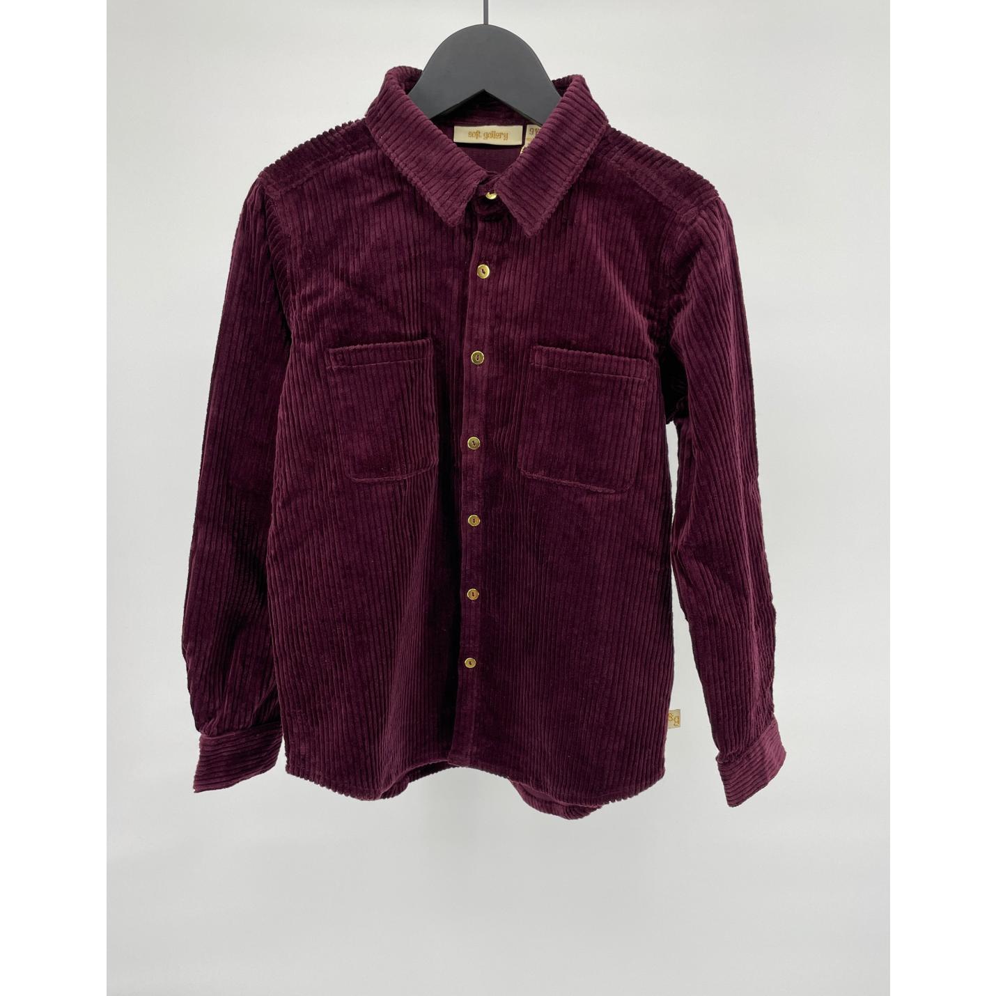 Soft Gallery Blouse Overhemd Bordeaux Corduroy - 134 - Nieuw; Afbeelding: 3
