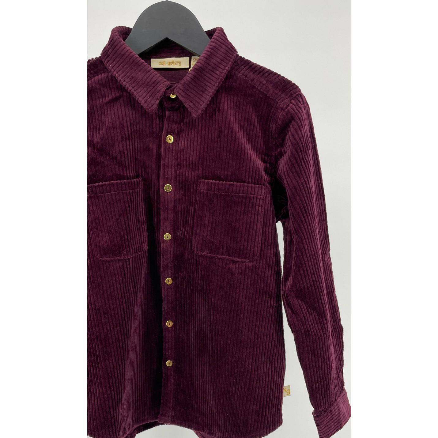 Soft Gallery Blouse Overhemd Bordeaux Corduroy - 134 - Nieuw; Afbeelding: 5