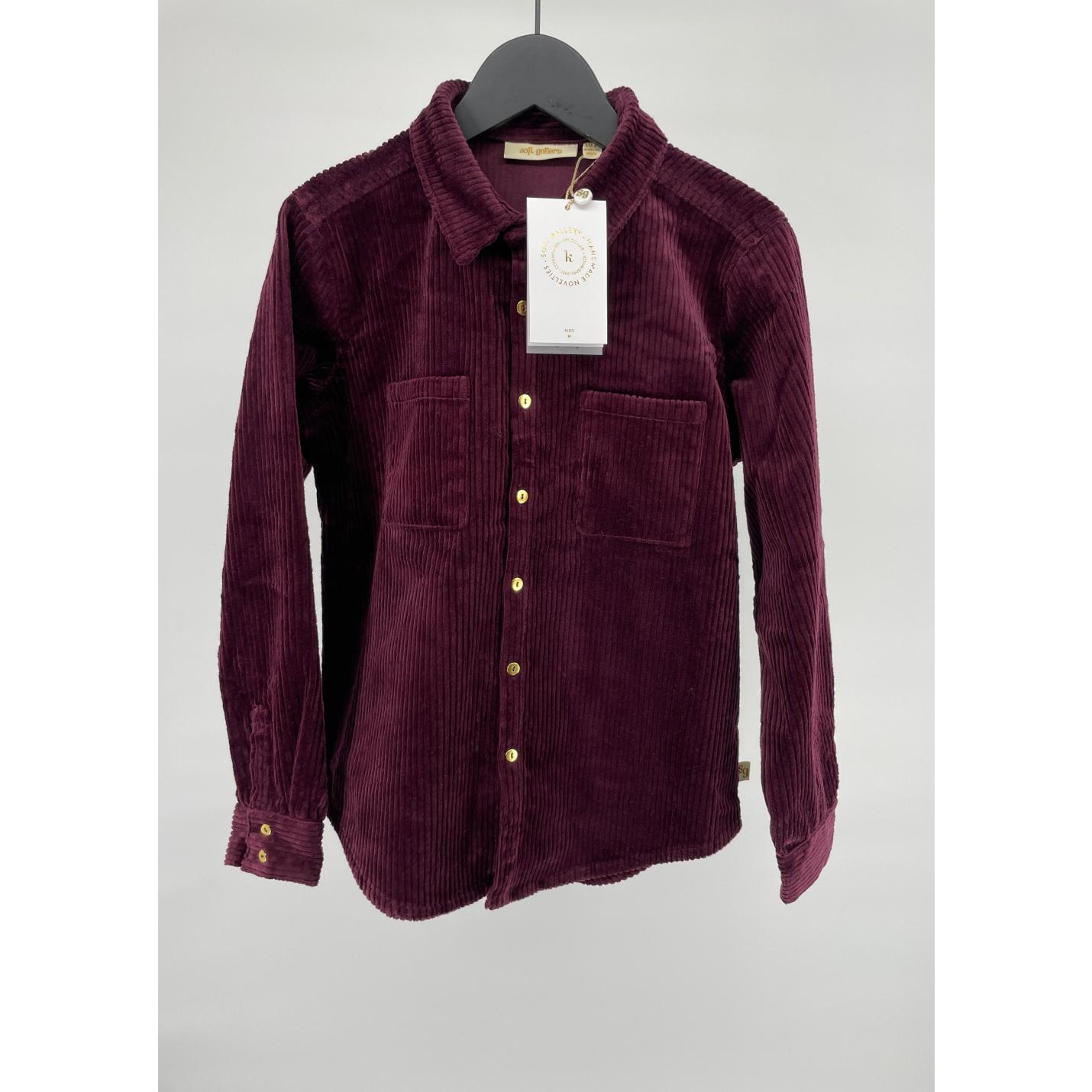 Soft Gallery Blouse Overhemd Bordeaux Corduroy - 134 - Nieuw; Afbeelding: 6