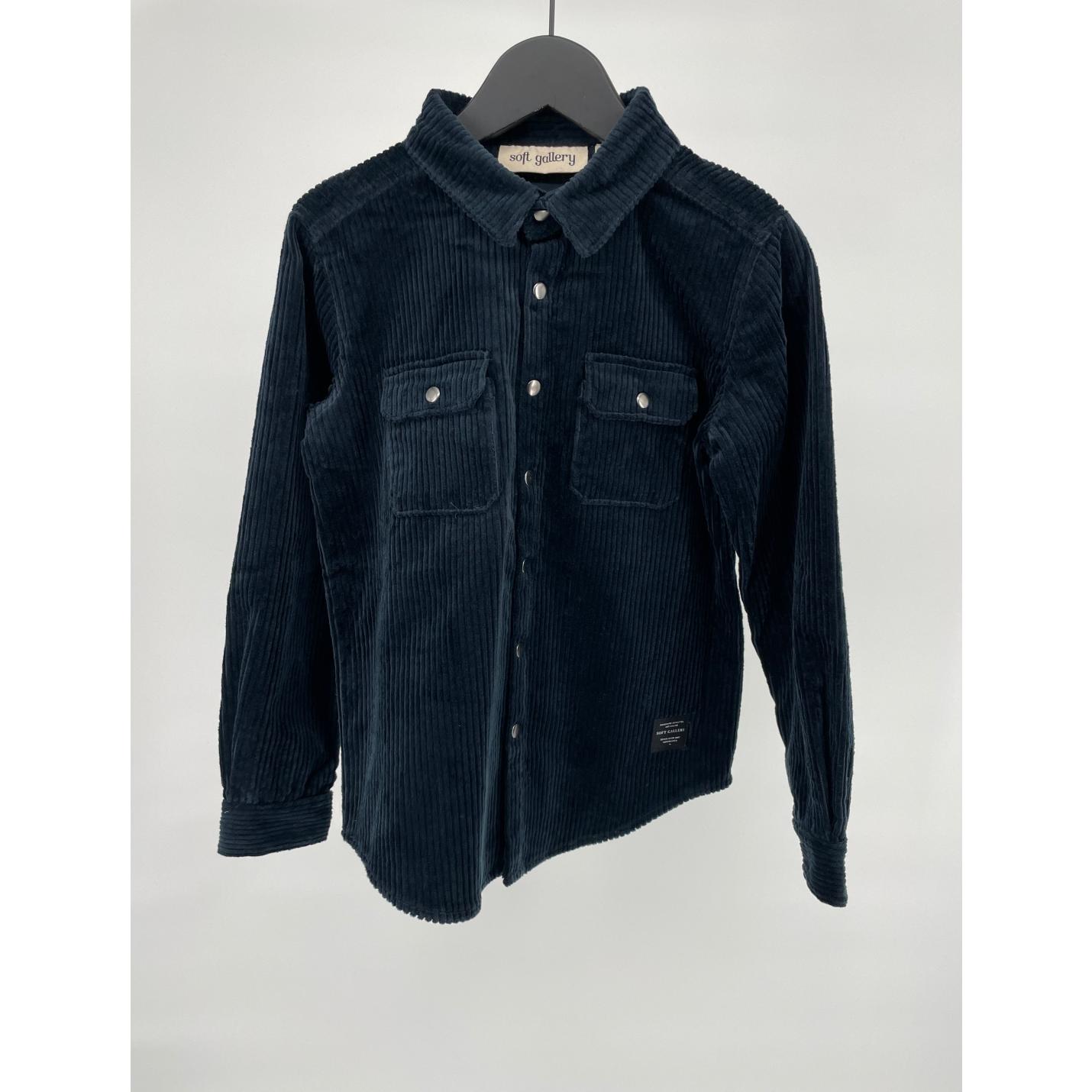 Soft Gallery Overhemd Donkerblauw Corduroy Maat 134; Afbeelding: 2