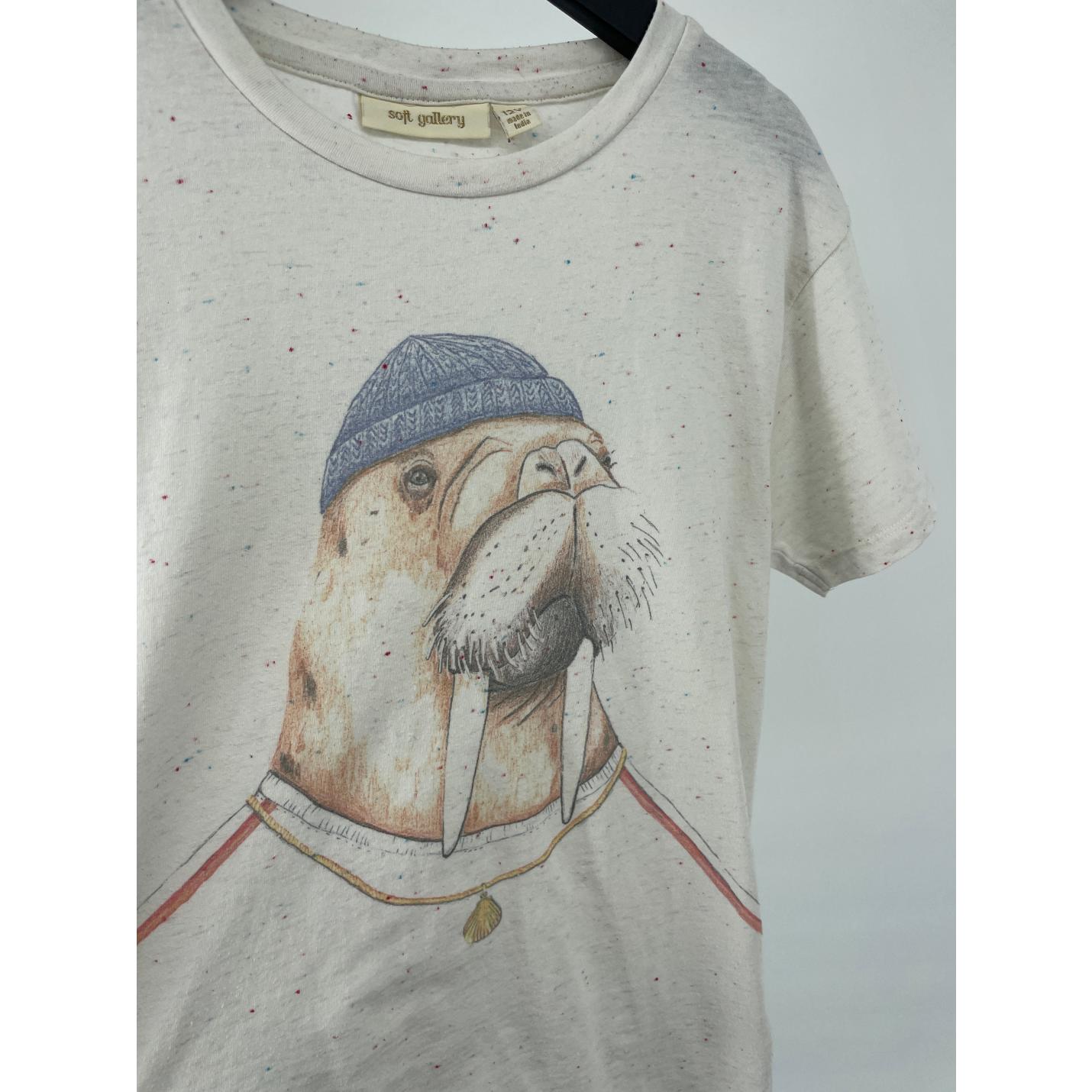 T-shirt Beige Walrus Maat 152; Afbeelding: 3