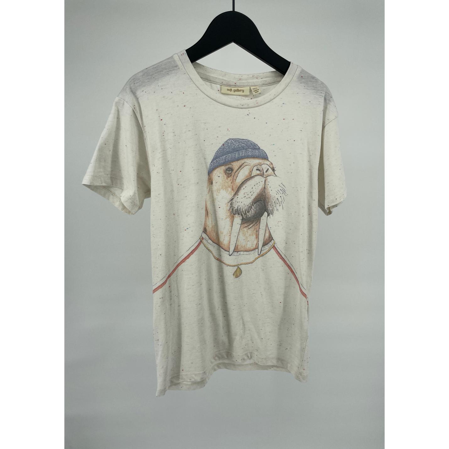 T-shirt Beige Walrus Maat 152