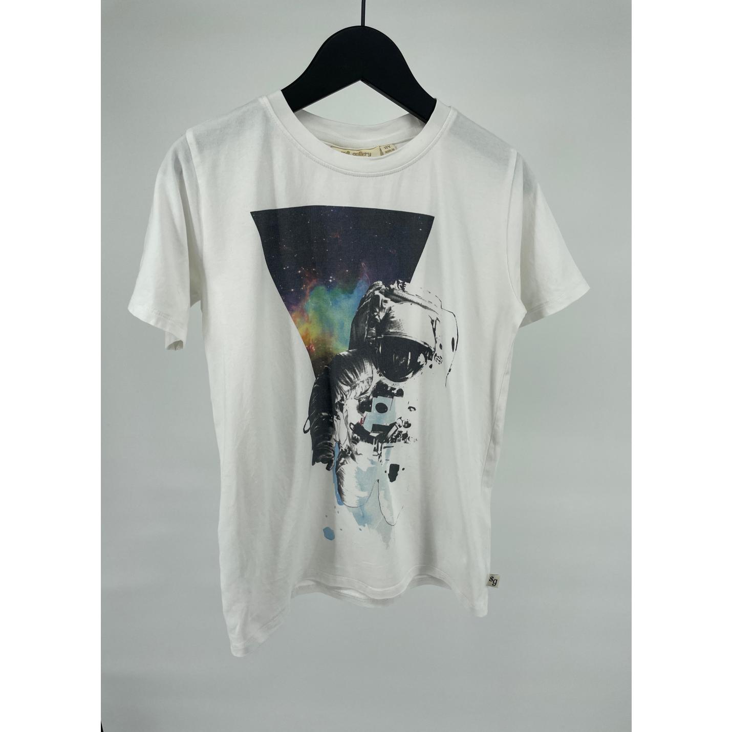 T-shirt Wit Astronaut Maat 146