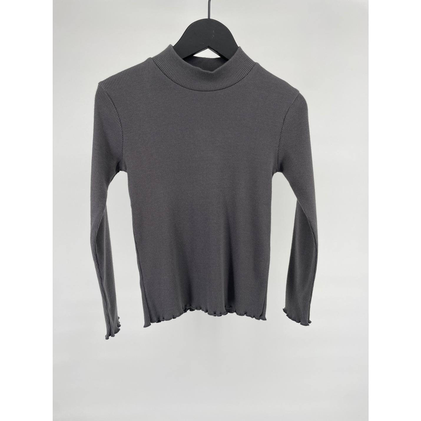 Longsleeve Rib Grijs Maat 128; Afbeelding: 2