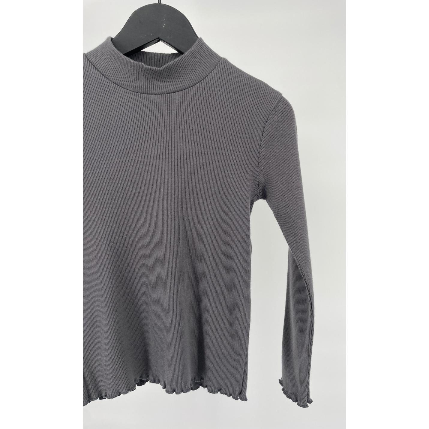 Longsleeve Rib Grijs Maat 128; Afbeelding: 4