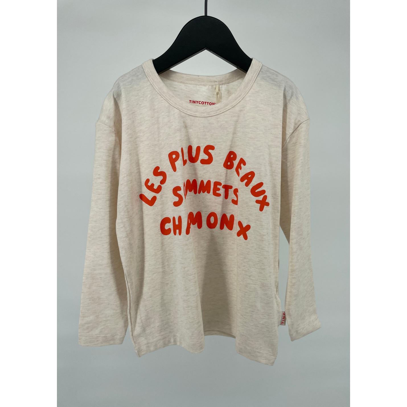 Longsleeve Beige met Tekst Maat 104; Afbeelding: 2