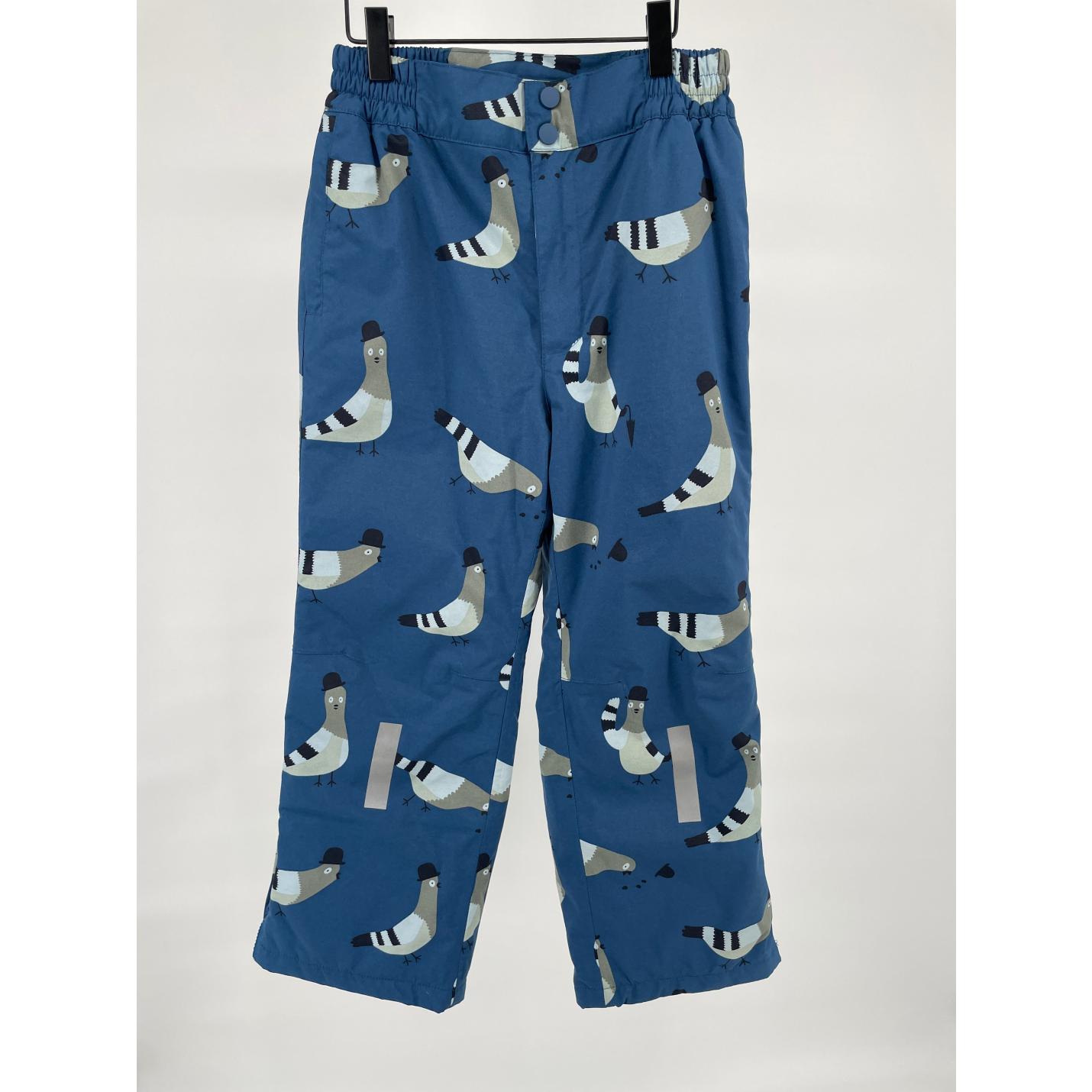 Sneeuwbroek Blauw Duiven Maat 140