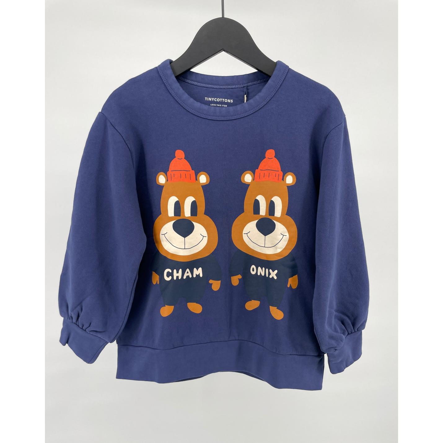 Trui Donkerblauw Beren Cham & Onix Maat 128; Afbeelding: 2