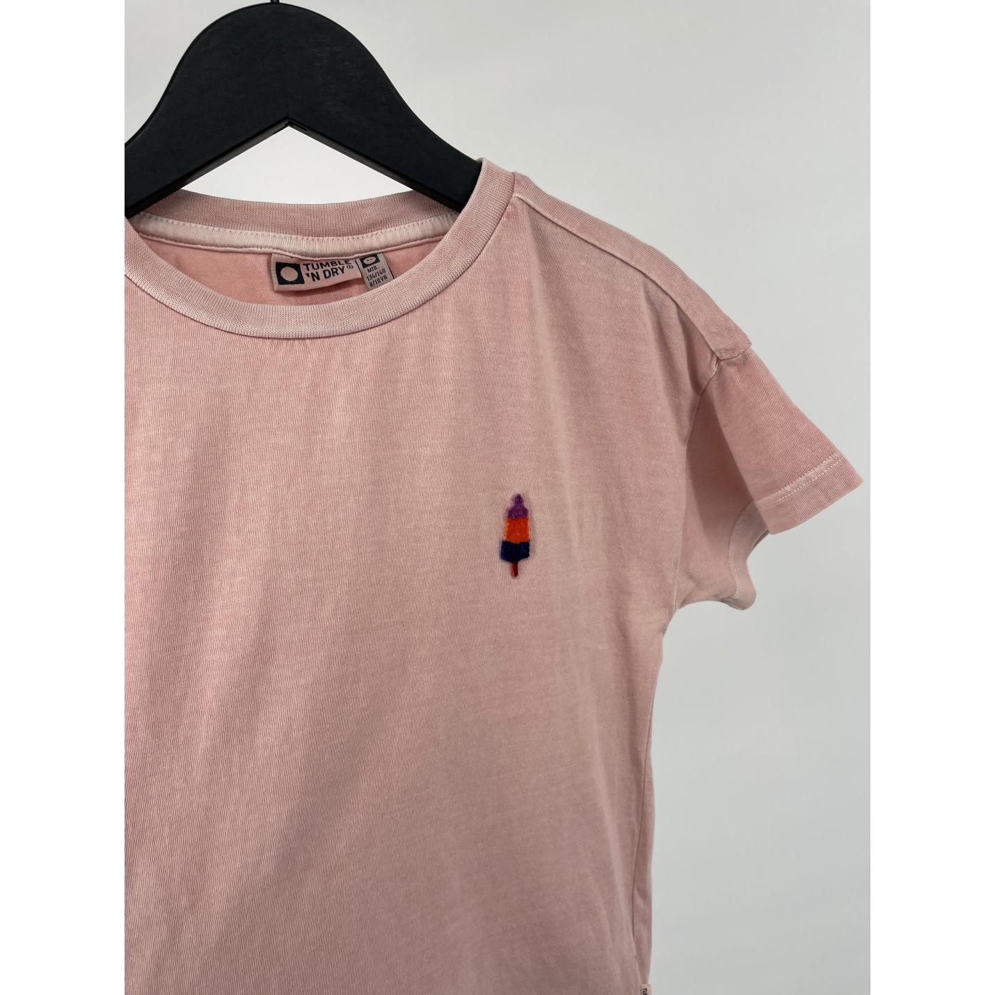 T-shirt Roze met IJsje Maat 134 / 140; Afbeelding: 3
