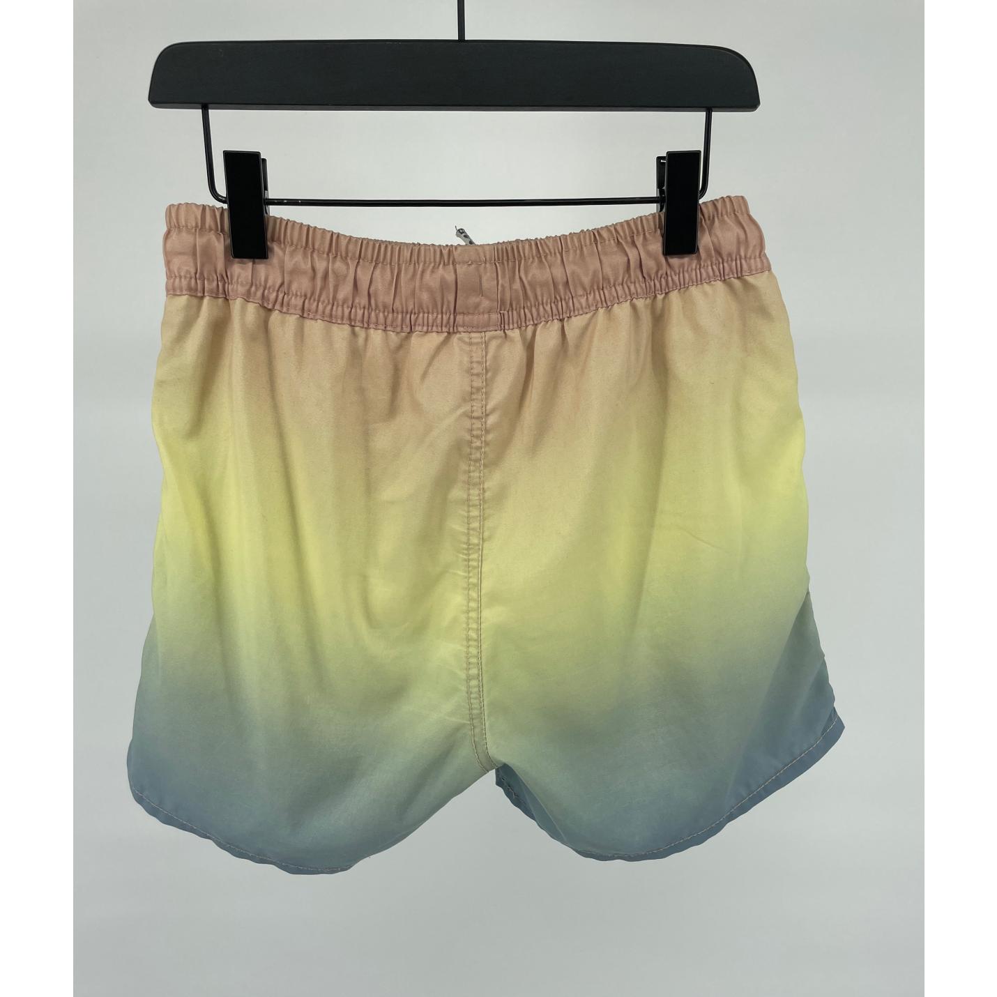 Zwembroek Geel Blauw Dip Dye Maat 158 / 164; Afbeelding: 2