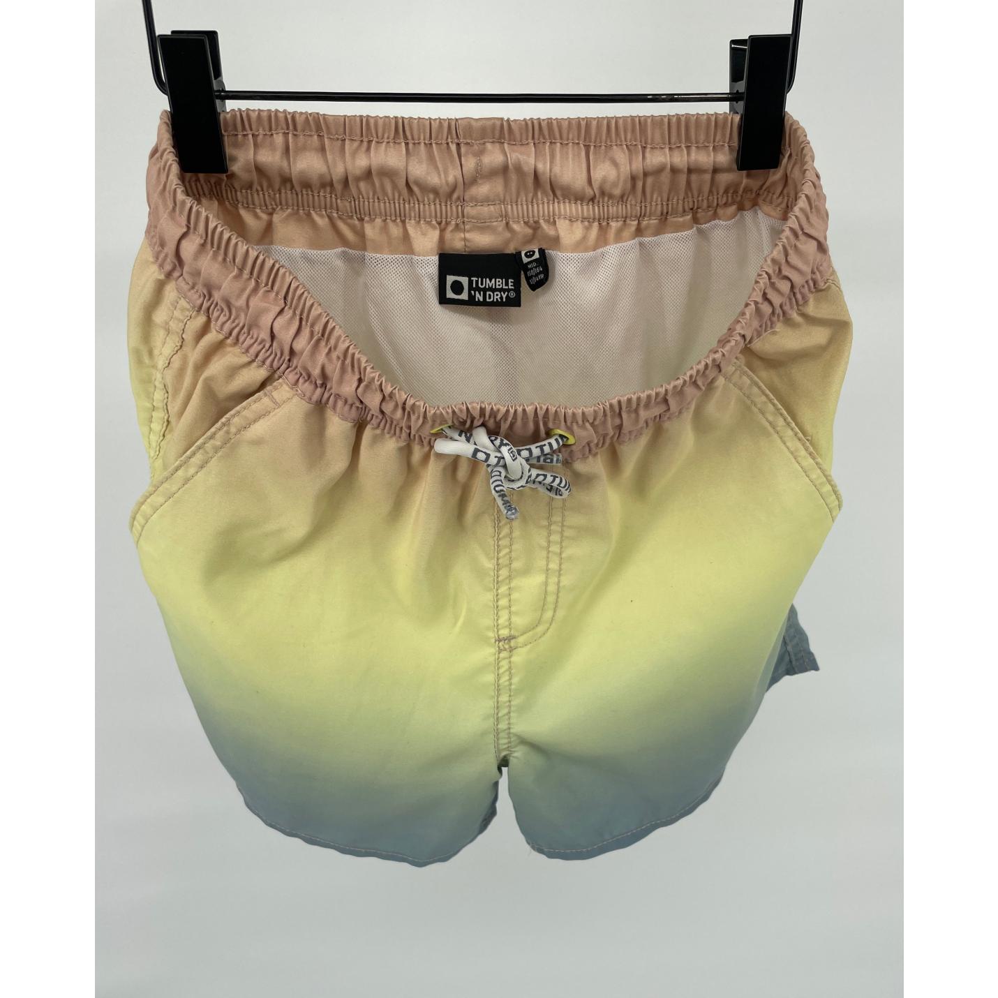 Zwembroek Geel Blauw Dip Dye Maat 158 / 164; Afbeelding: 4