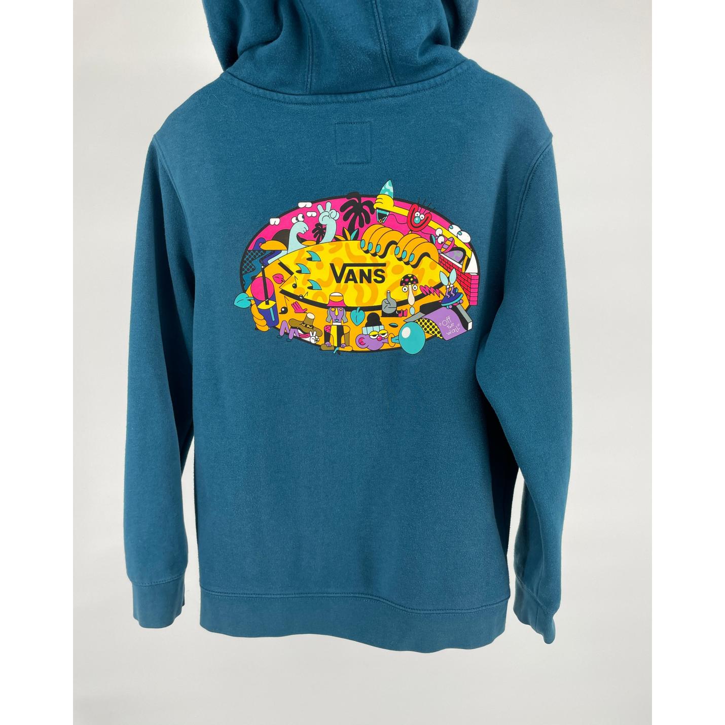 Vest Capuchon Blauw met Print Maat 140 / 146; Afbeelding: 4