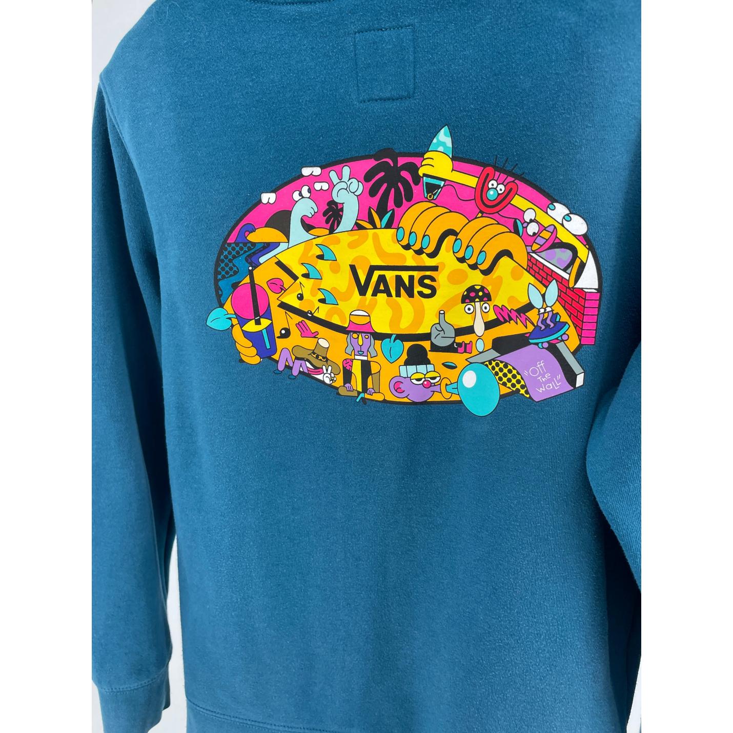 Vest Capuchon Blauw met Print Maat 140 / 146; Afbeelding: 5