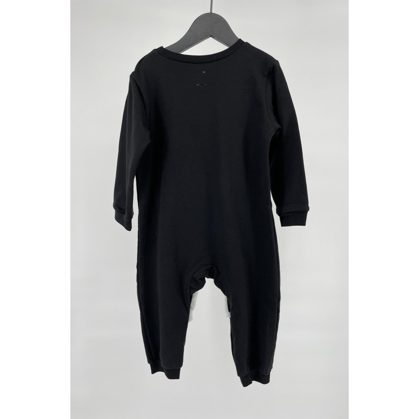 Jumpsuit Zwart met Pinguin Sneeuw Maat 92; Afbeelding: 3