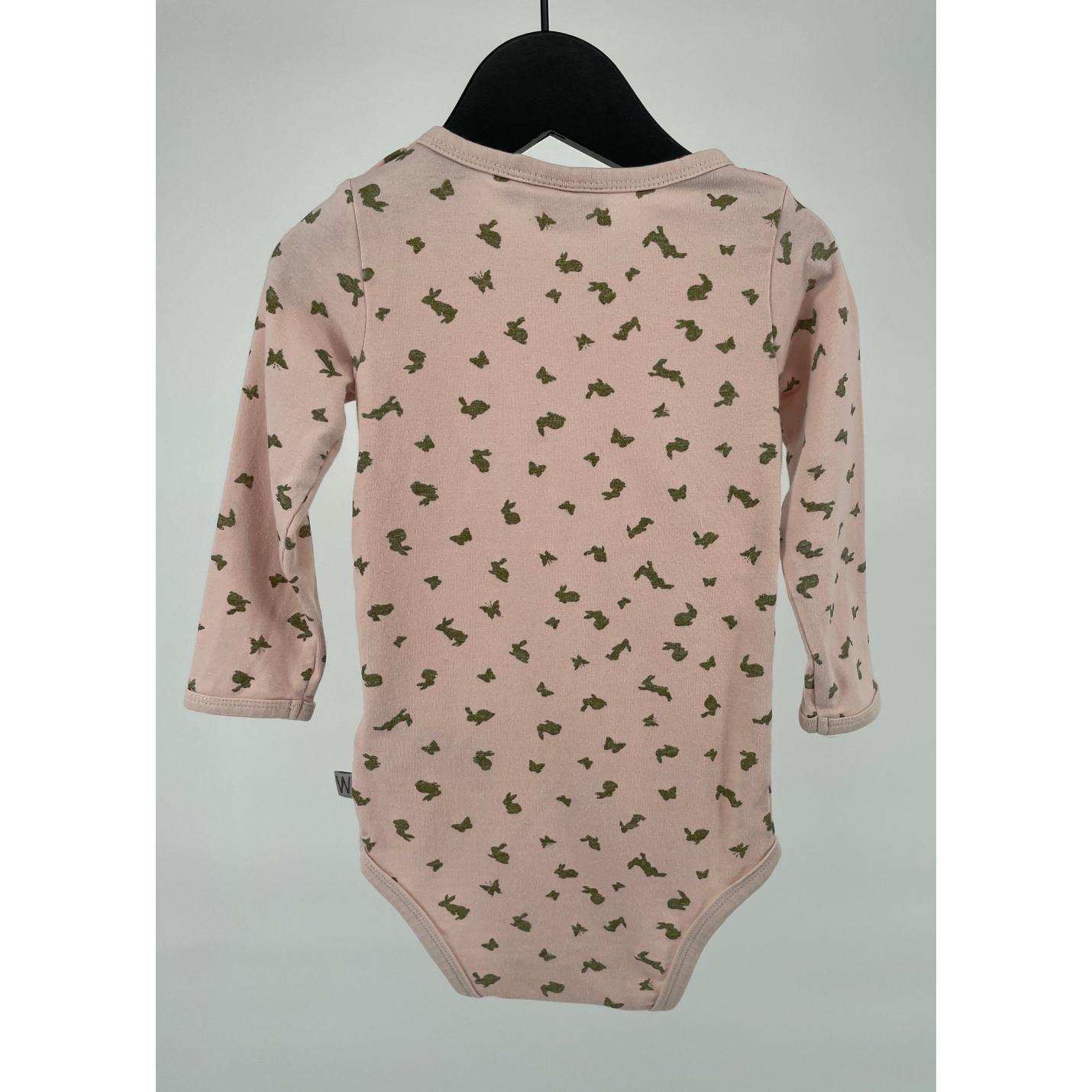 Romper Roze met Gouden Glitter Print Maat 74; Afbeelding: 2